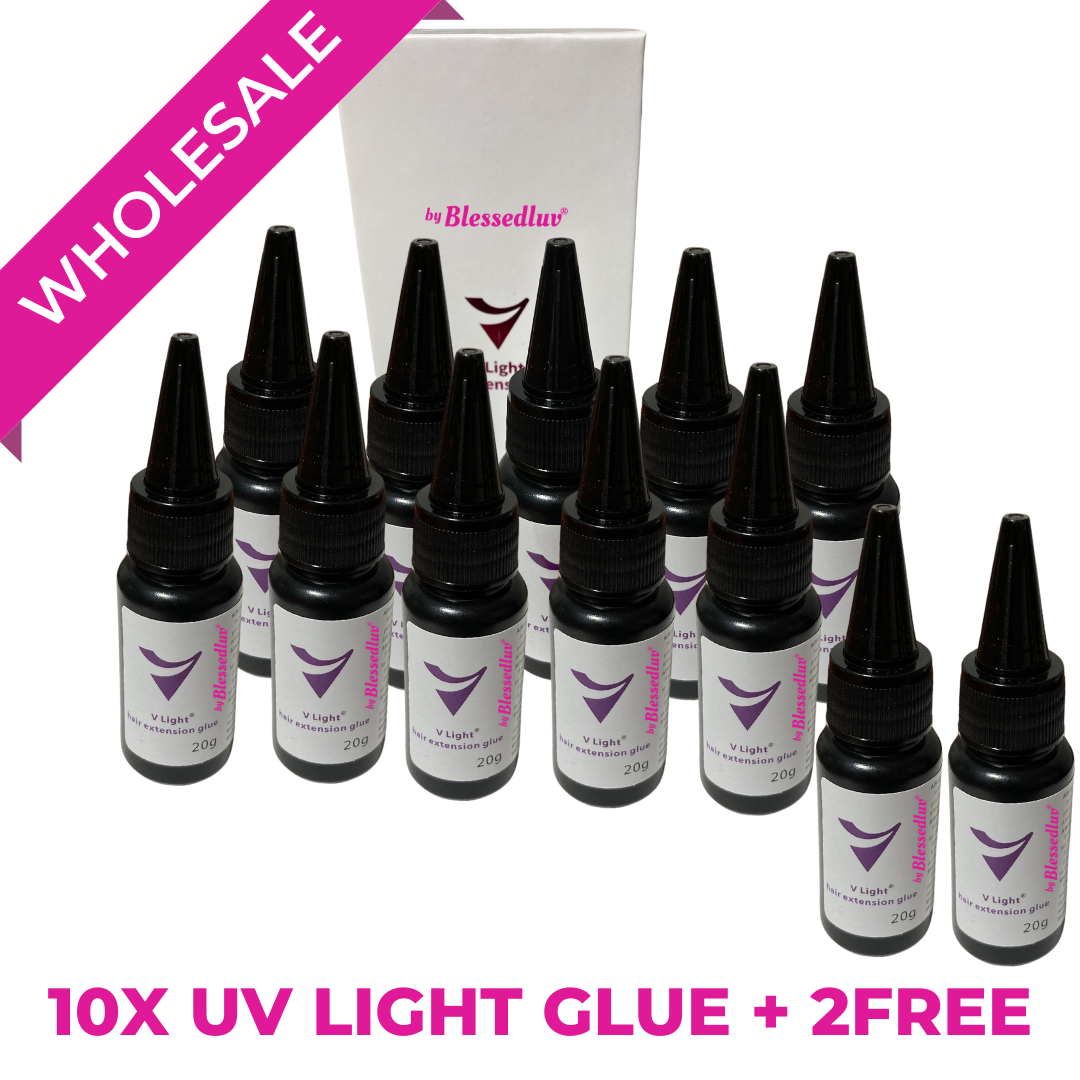5/10 /50 UV Light Hair Glue - Clear & Black-Hair Tool-Blessedluv.com-10 Clear Glue-Brazilianweave.com