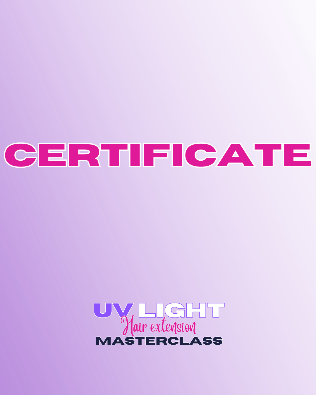 UV Light Hair Extension Masterclass Training Online Course-Online Course-Blessedluv.com-Brazilianweave.com
