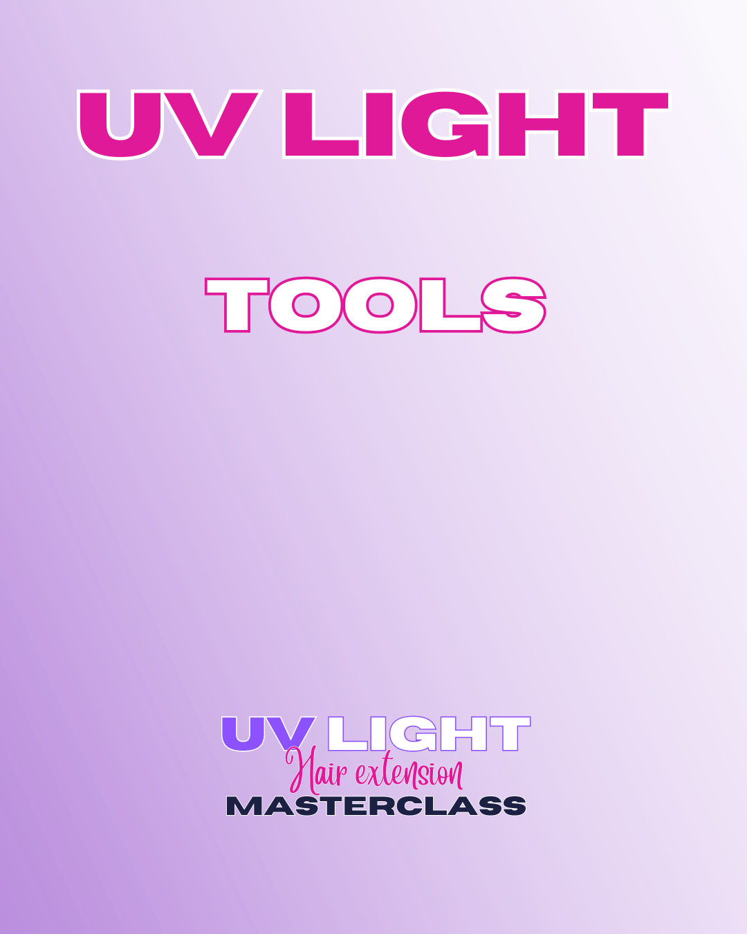 UV Light Hair Extension Masterclass Training Online Course-Online Course-Blessedluv.com-Brazilianweave.com