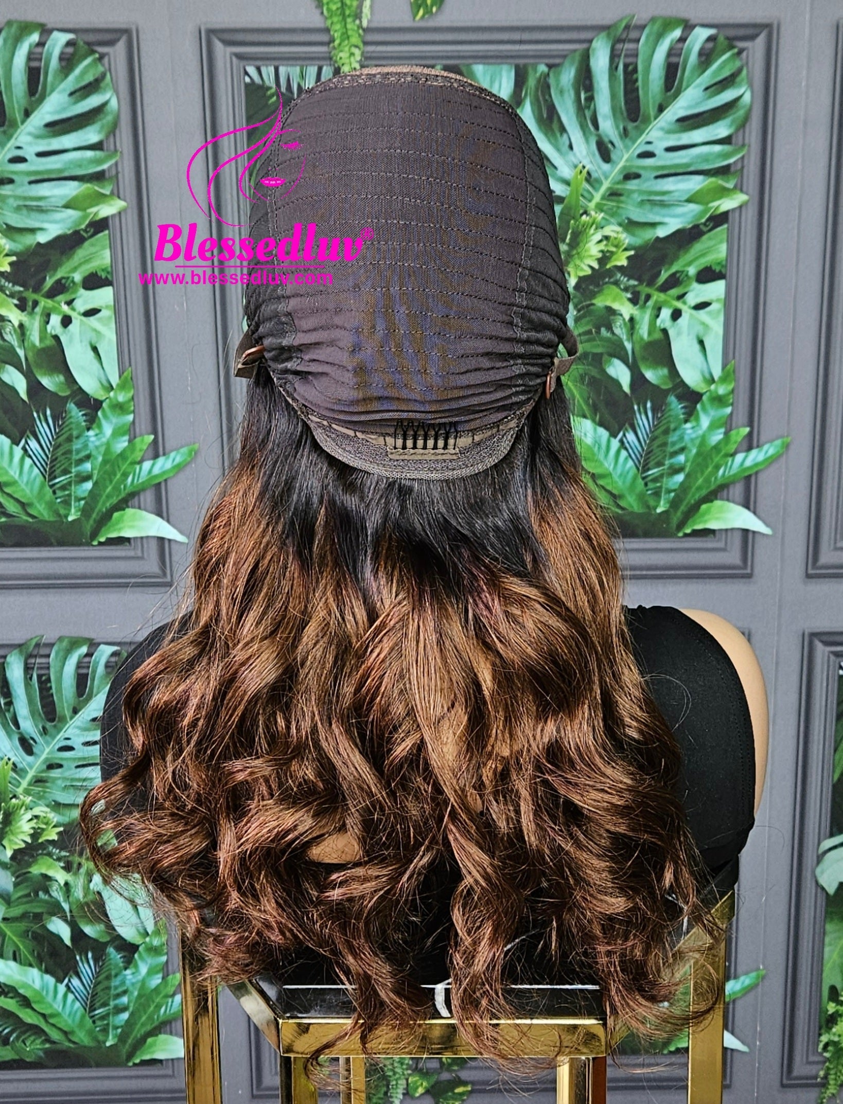 Lily - Ombré Bangs Closure Wig-Wigs-www.blessedluv.com-Brazilianweave.com