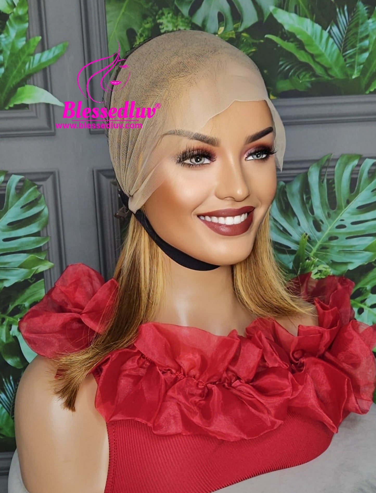 Sunny - Blonde Highlights Custom Frontal Wig-Wig-Blessedluv.com-Brazilianweave.com