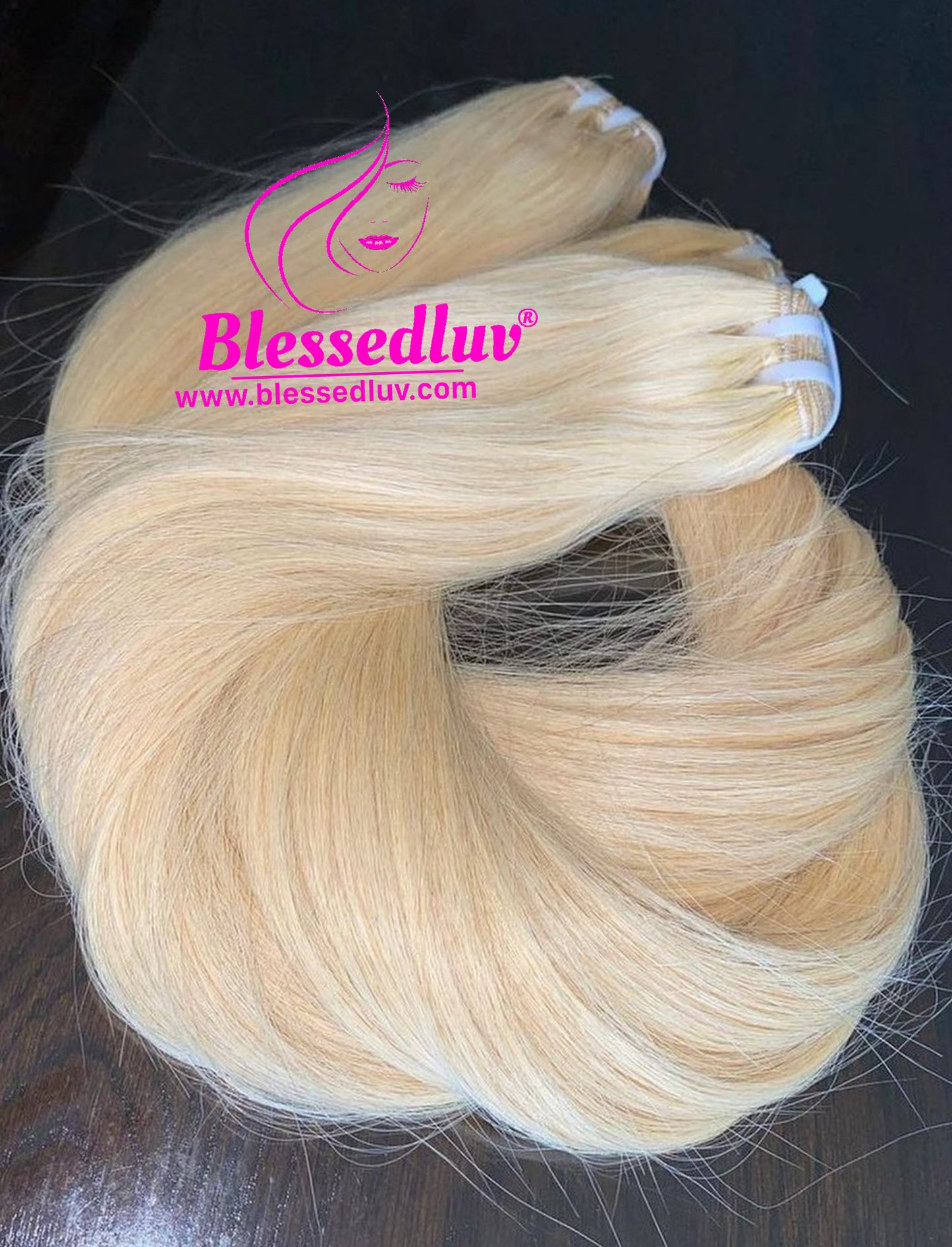 Luxury Blonde Bone Straight Super Double Drwan - 5 Years+-Blessedluv.com-Brazilianweave.com