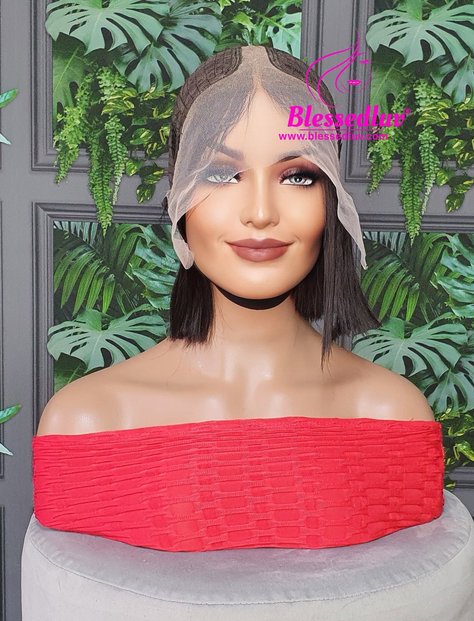 Channi - Blunt Cut Bob Lace Wig-Wigs-www.blessedluv.com-Brazilianweave.com
