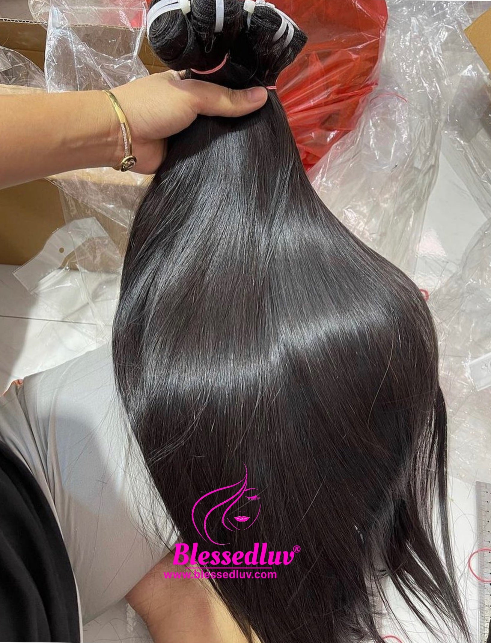 Donor Hair 1 - Luxury Bone Straight - Full Collection TEST TEST TEST TEST-Hair Extensions-www.blessedluv.com-Brazilianweave.com