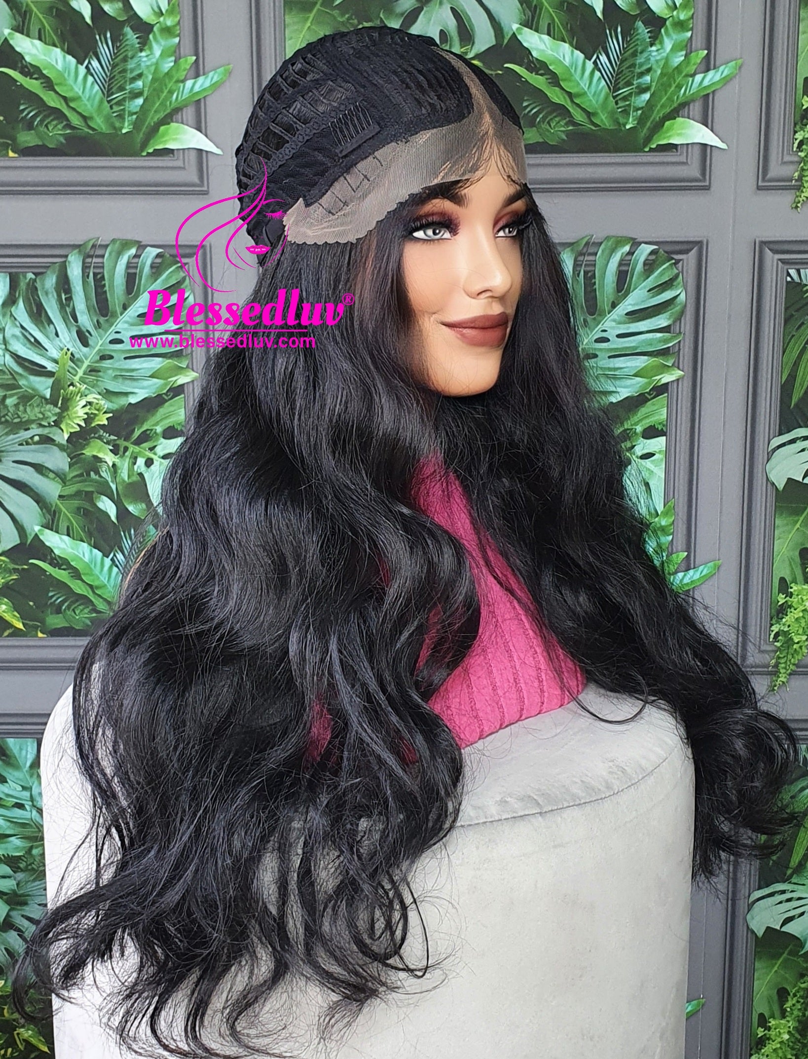 Nelly - Synthetic Coarse Lace Front Wig-Wigs-www.blessedluv.com-Brazilianweave.com
