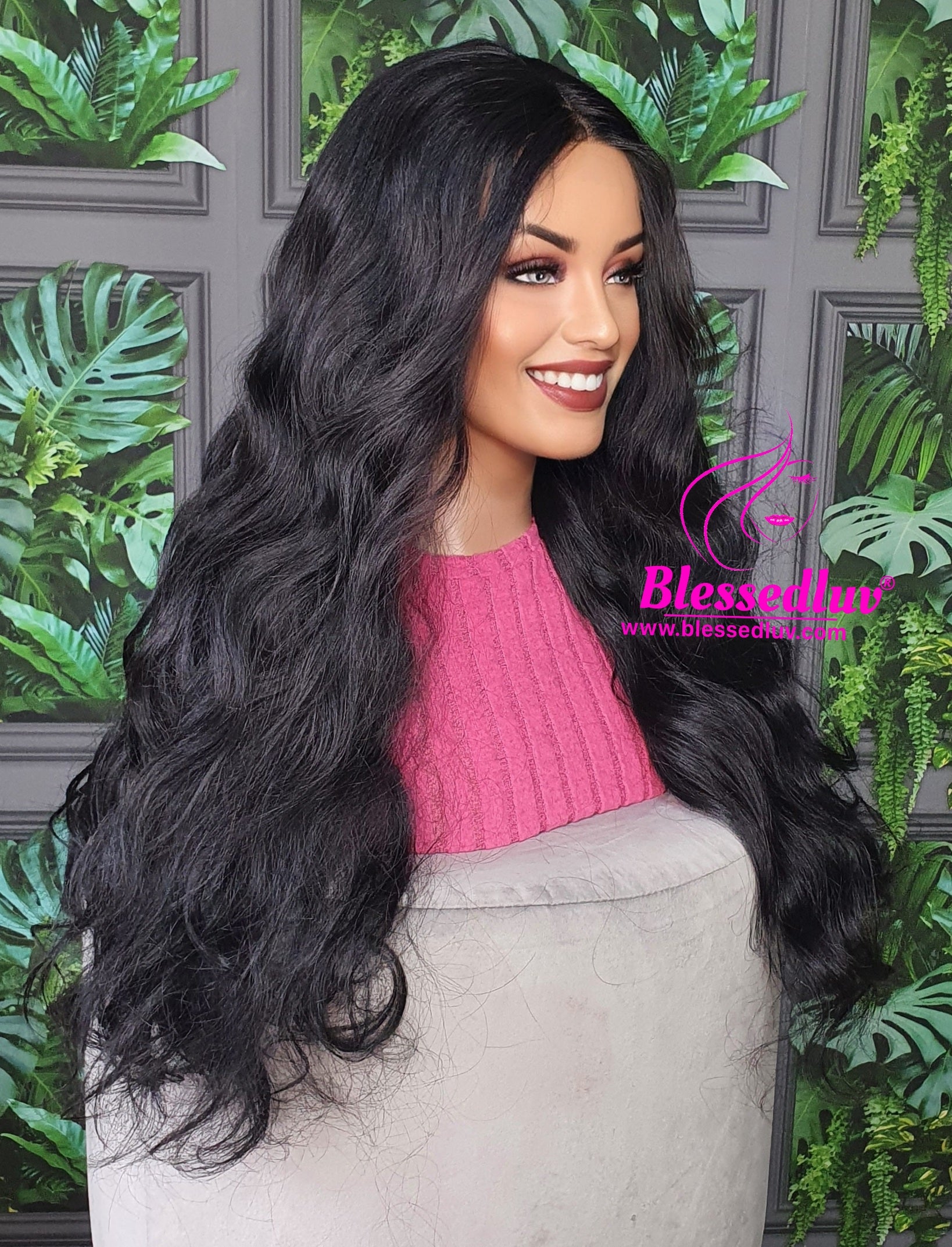 Nelly - Synthetic Coarse Lace Front Wig-Wigs-www.blessedluv.com-Brazilianweave.com