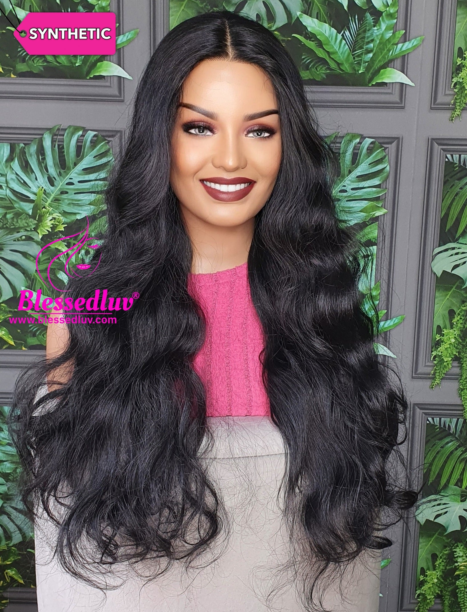 Nelly - Synthetic Coarse Lace Front Wig-Wigs-www.blessedluv.com-Brazilianweave.com