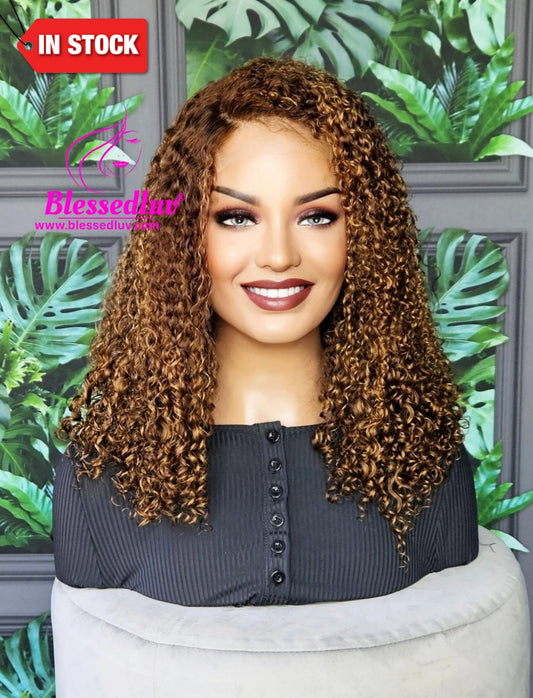 London - Luxury Eurasian Curls Balayage Lace Closure Wig - Side Parting-WIG-www.blessedluv.com-Brazilianweave.com