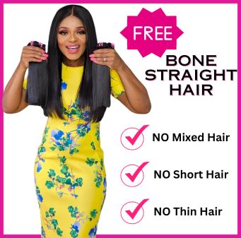 FREE Luxury Bone Straight- READ DESCRIPTION-Hair Extensions-Blessedluv.com-Brazilianweave.com