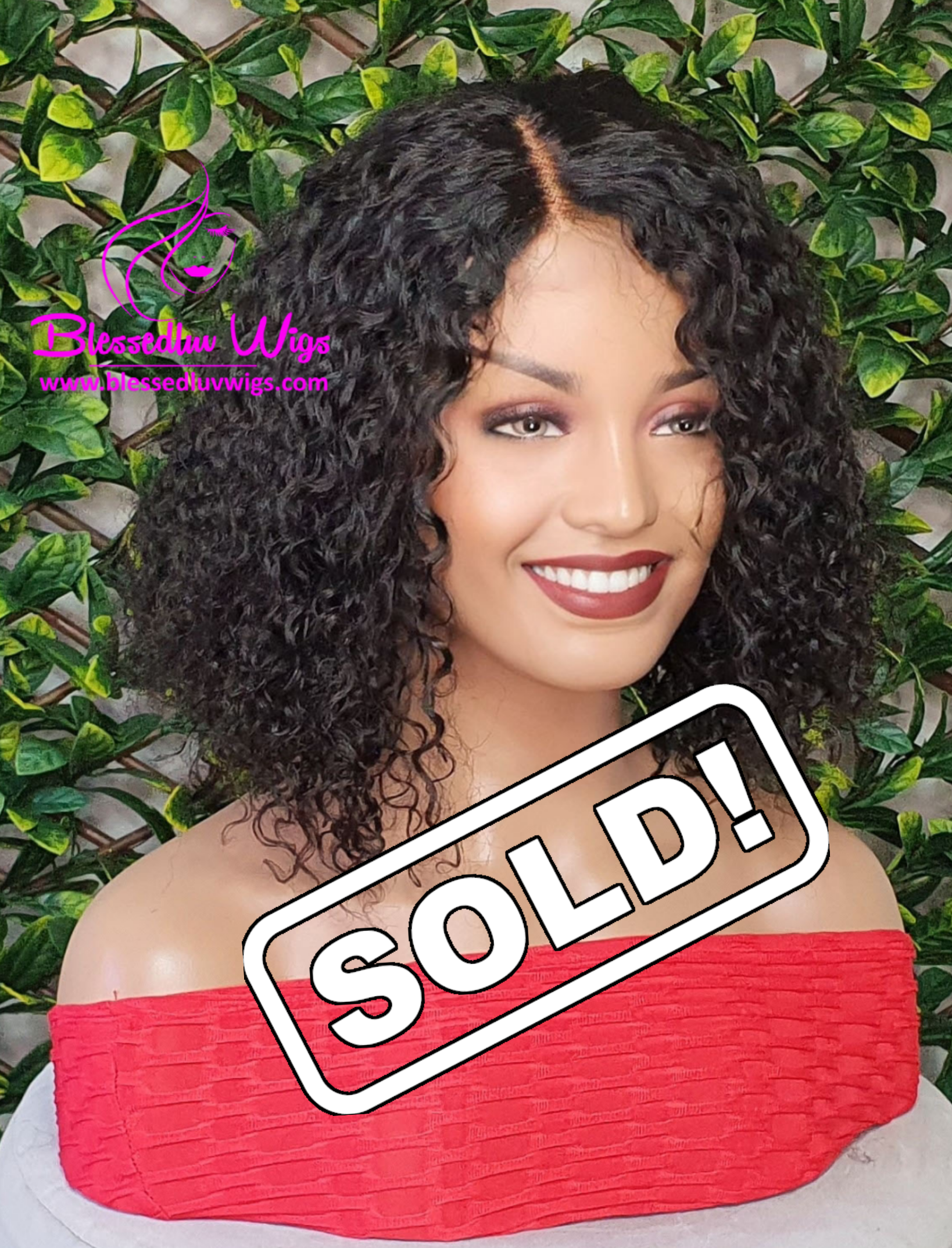 Liliana - Short Tight Curls Brazilian Lace Closure Wig-Wigs-www.brazilianweave.com-Brazilianweave.com