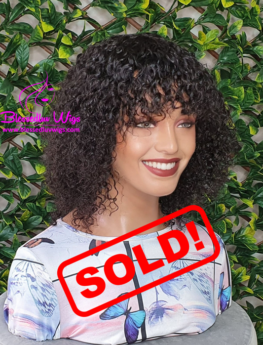 Clara - Brazilian Curly Fringe Machine Mono Wig-Wigs-www.blessedluv.com-Brazilianweave.com