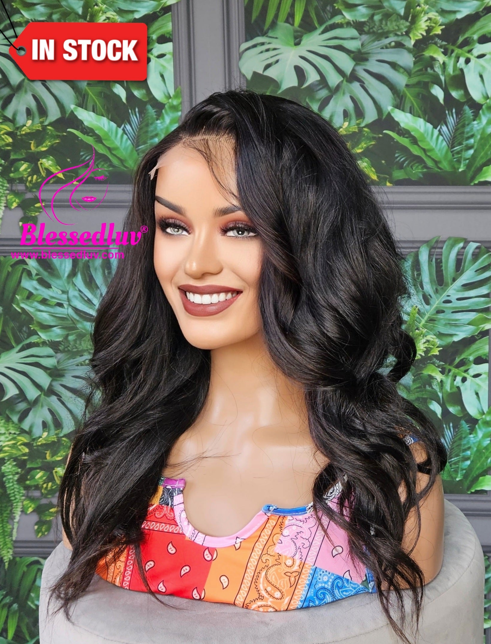 Debs - Human 250 Density Closure Wig - SALE-Wigs-www.blessedluv.com-Brazilianweave.com