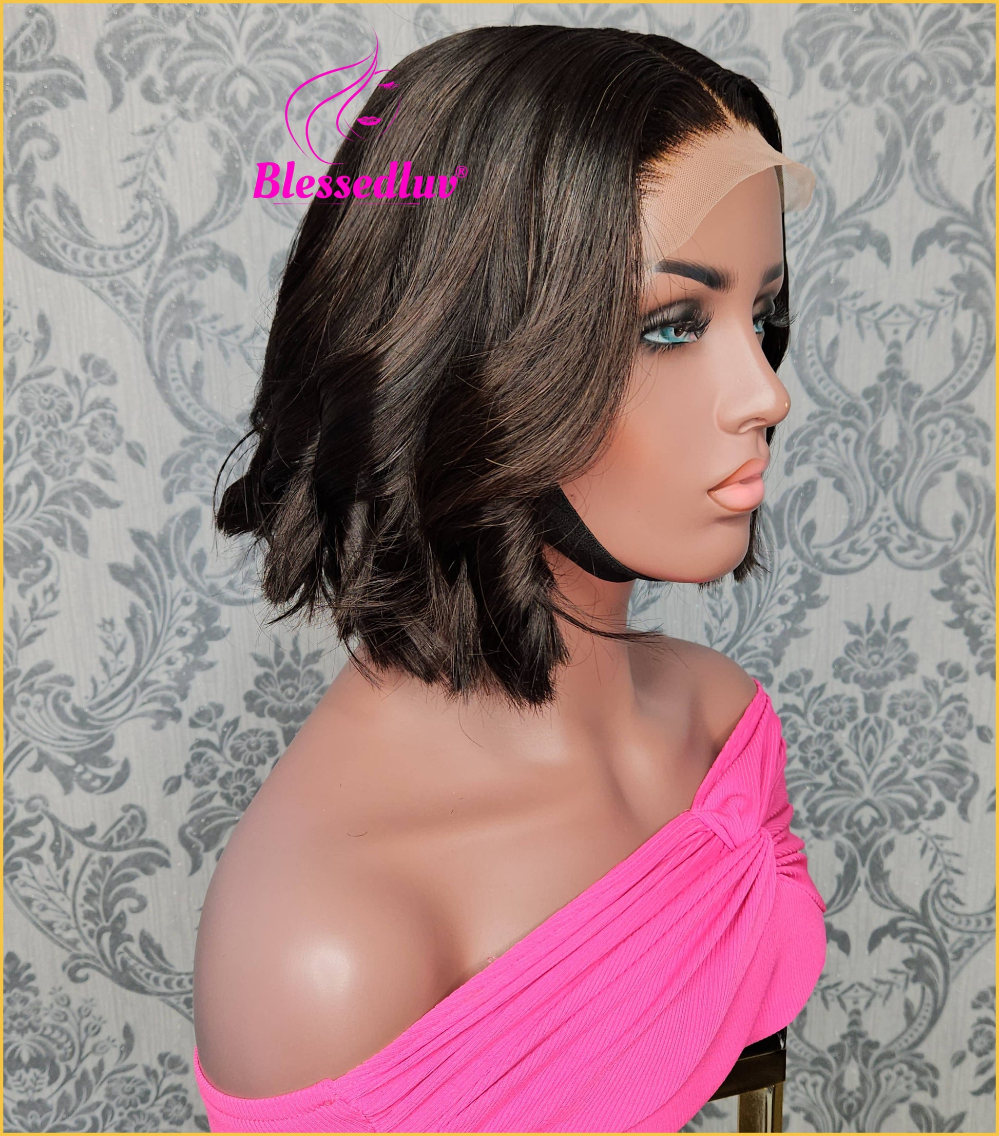 Justine - 5x5 Double Drawn Lace Glueless Closure HD Wig-Wig-Blessedluv.com-Brazilianweave.com