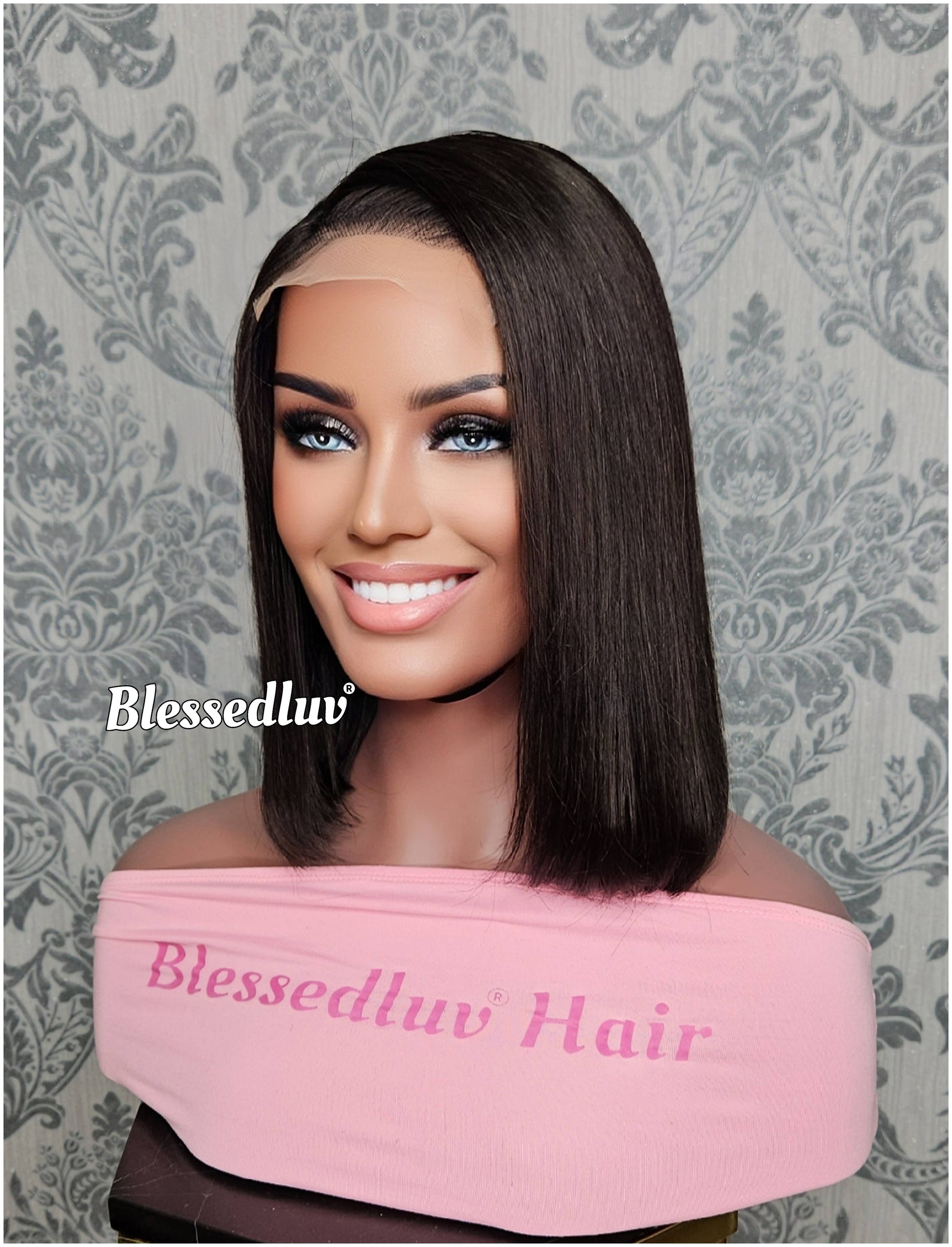Anabella - Glueless Double Drawn Lace Closure Bob Wig-Wig-Blessedluv.com-Brazilianweave.com