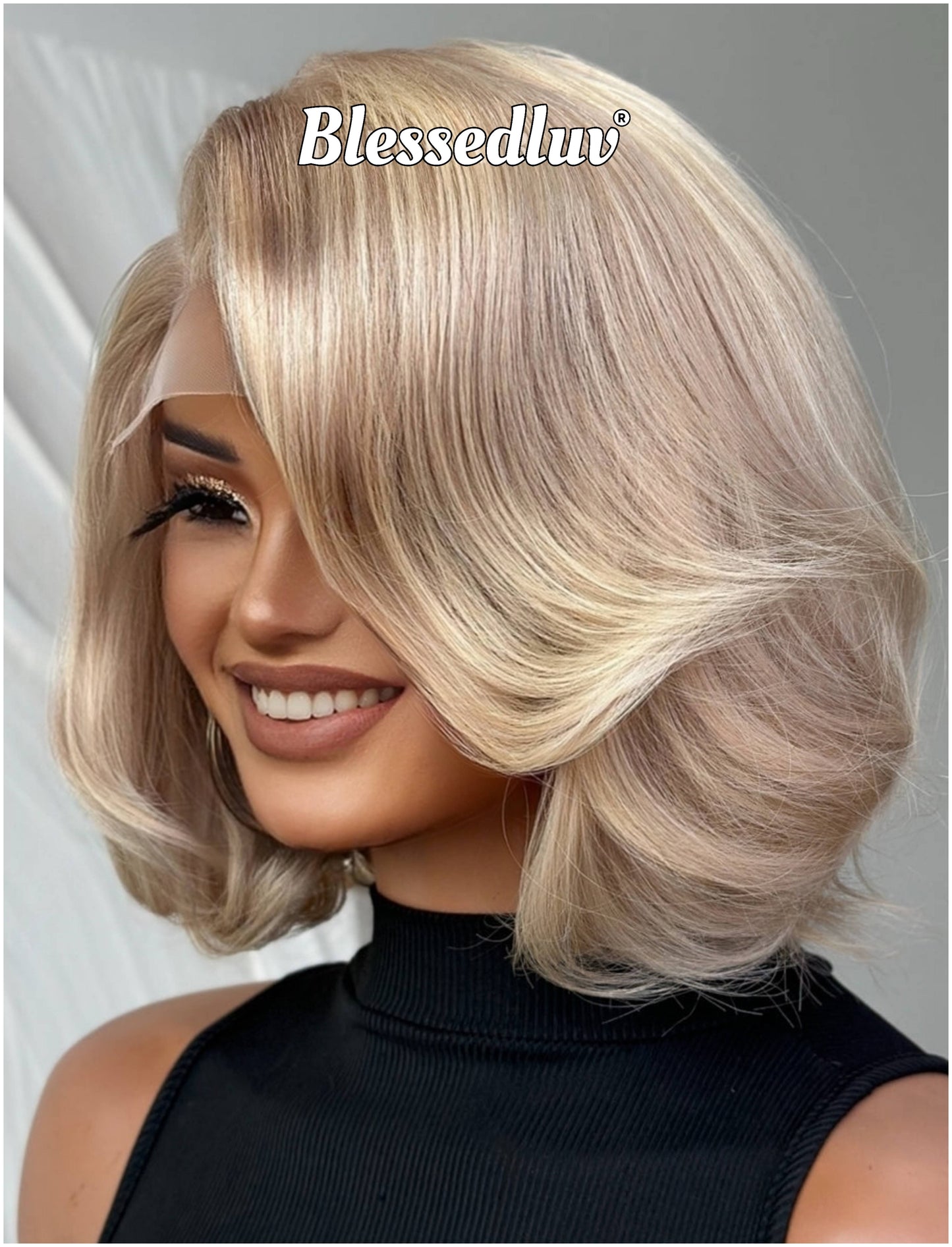 Becki – Balayage Blonde Glueless Layered HD 5x5 Closure Lace Wig in Honey, Ready to Wear-Blessedluv.com-Brazilianweave.com