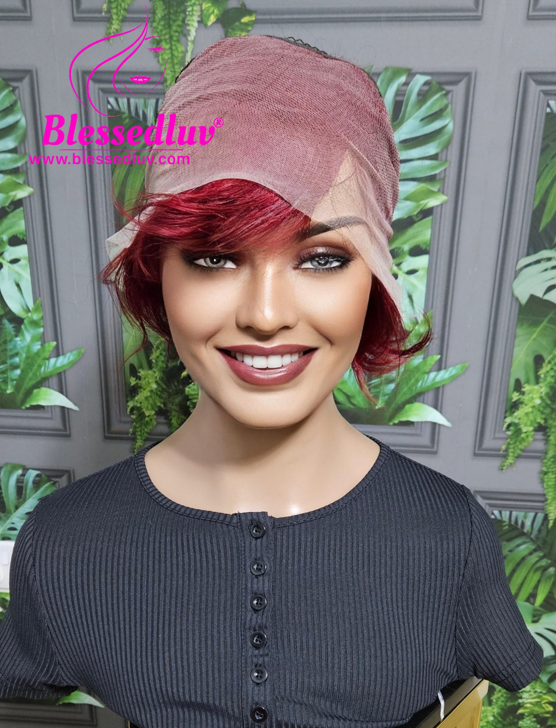 Priya - Pixie Glueless Blonde Ombré Lace Frontal Wig - Affordable Collection-Wigs-www.blessedluv.com-Brazilianweave.com