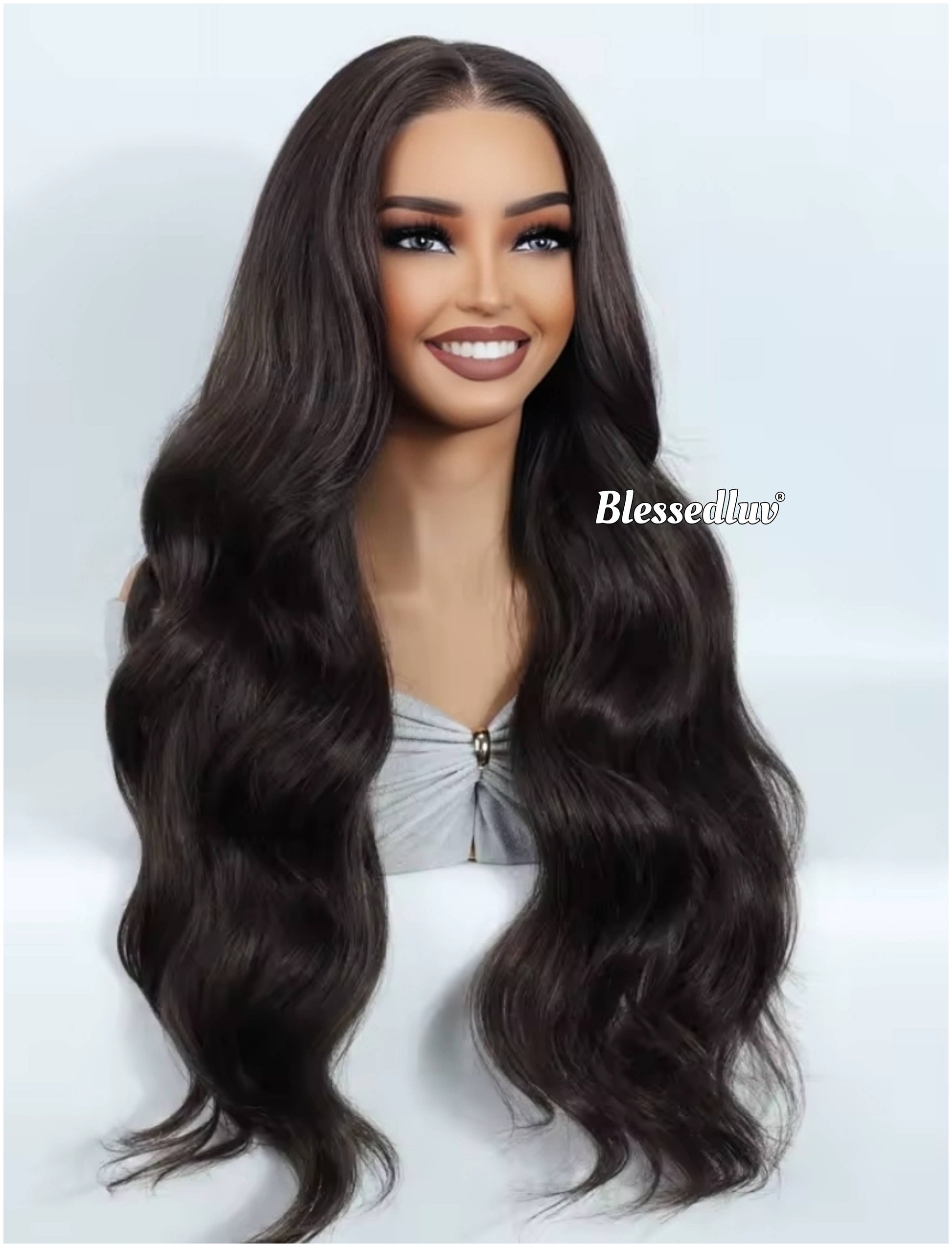 Yvonne – Premium Human Hair Blend Wig-Wig-Blessedluv.com-Brazilianweave.com