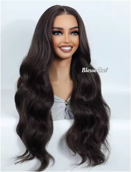 Yvonne – Premium Human Hair Blend Wig-Wig-Blessedluv.com-Brazilianweave.com