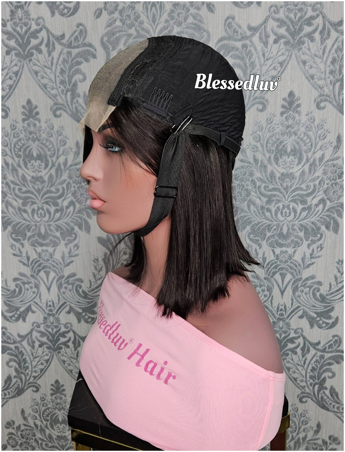 Anabella - Glueless Double Drawn Lace Closure Bob Wig-Wig-Blessedluv.com-Brazilianweave.com