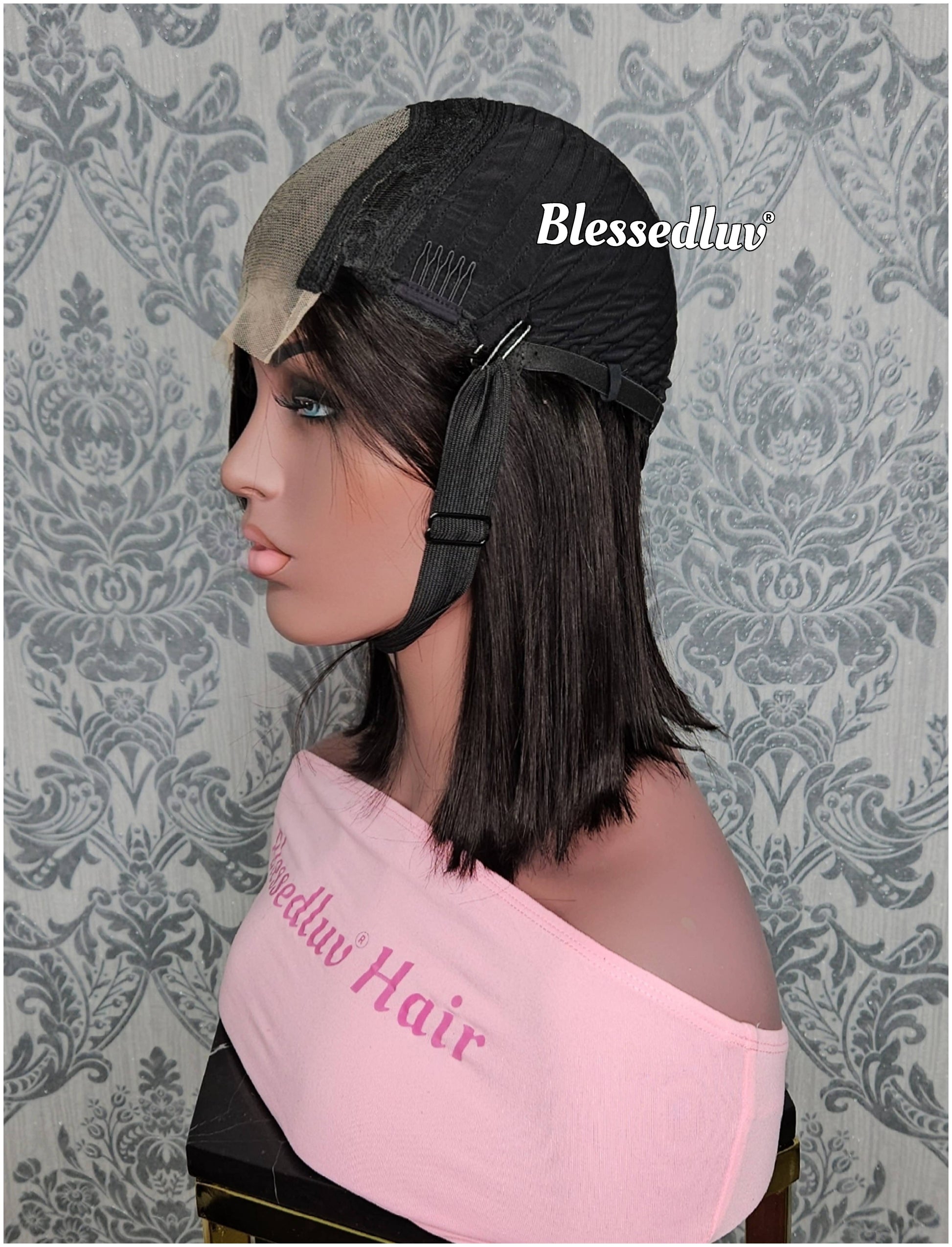 Anabella - Glueless Double Drawn Lace Closure Bob Wig-Wig-Blessedluv.com-Brazilianweave.com