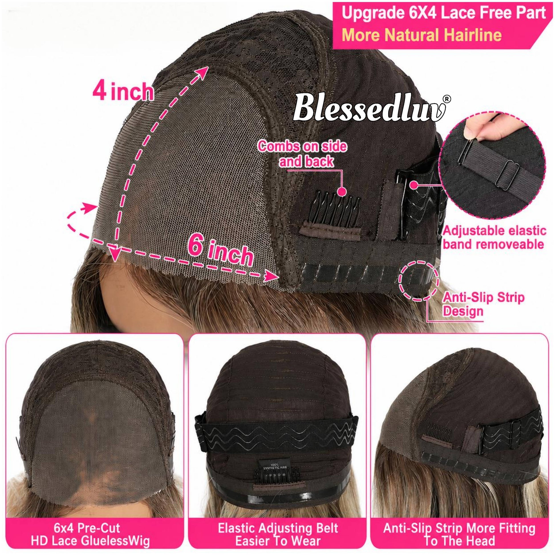 Omari – Layered Premium Human Hair Blend Wig-Wig-Blessedluv.com-Brazilianweave.com