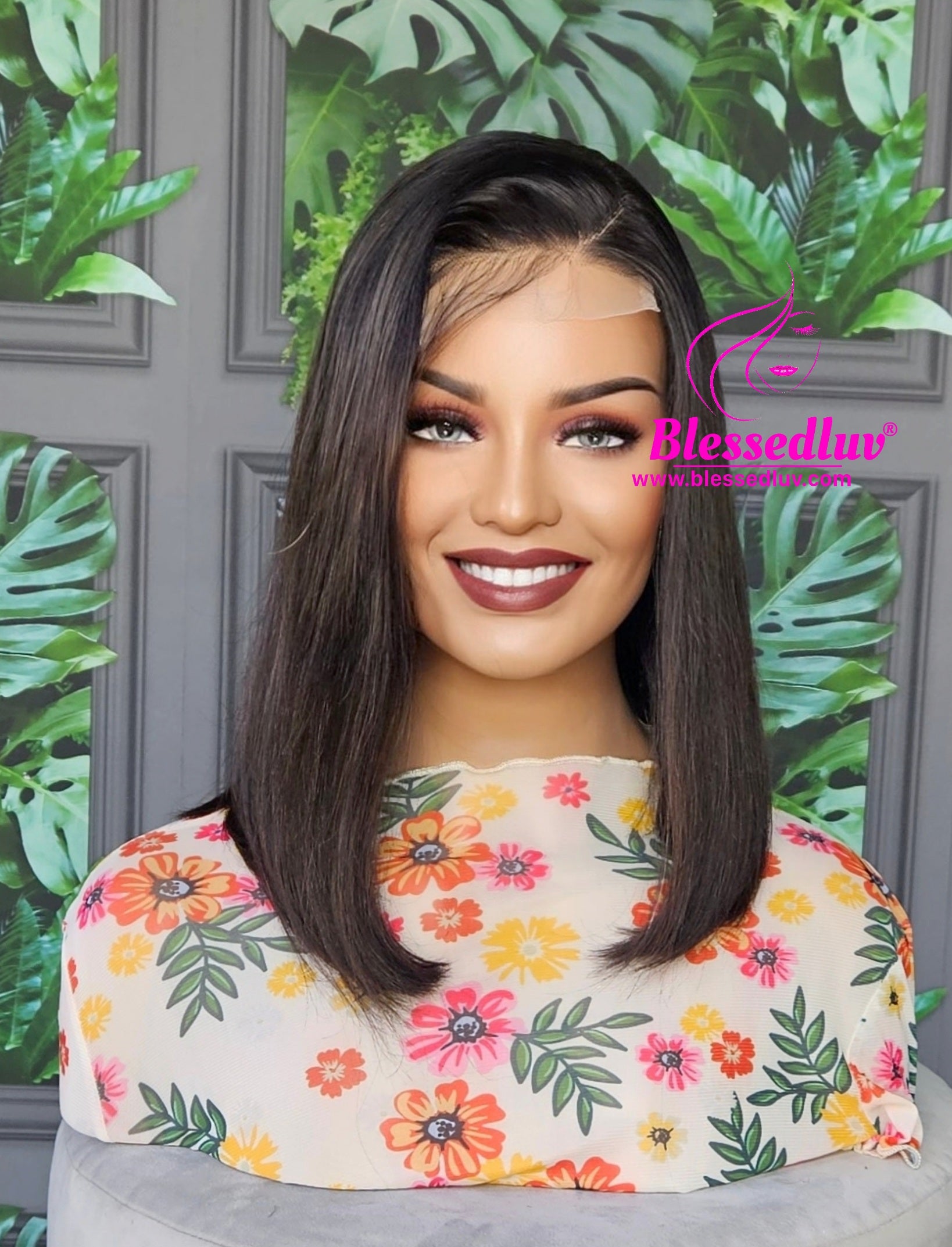 Spain - Luxury Raw Hair - Double Drawn Closure Bob Wig-WIG-www.blessedluv.com-Brazilianweave.com