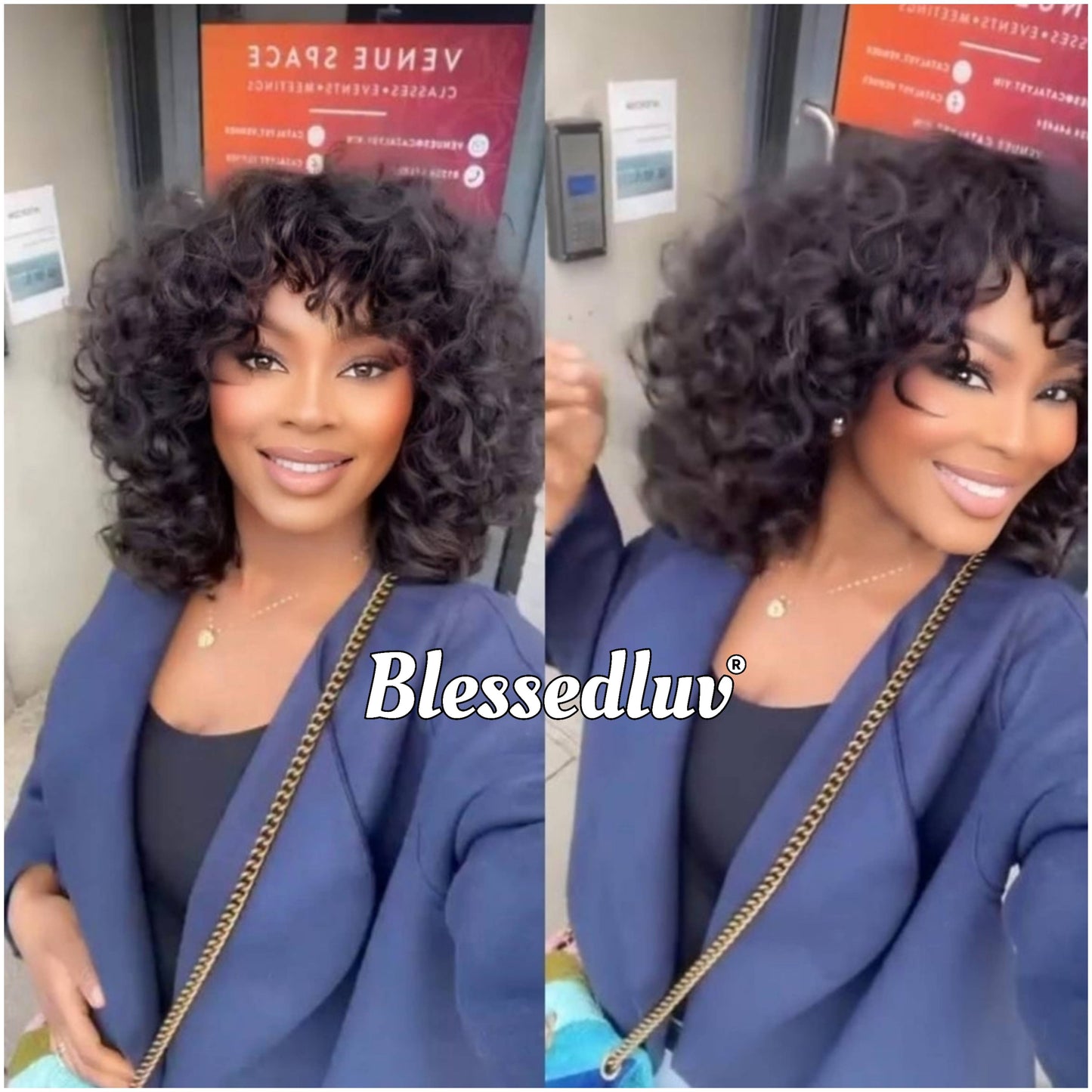 Nora - Glueless curly Bangs Wear & Go Wig-Wig-Blessedluv.com-Brazilianweave.com