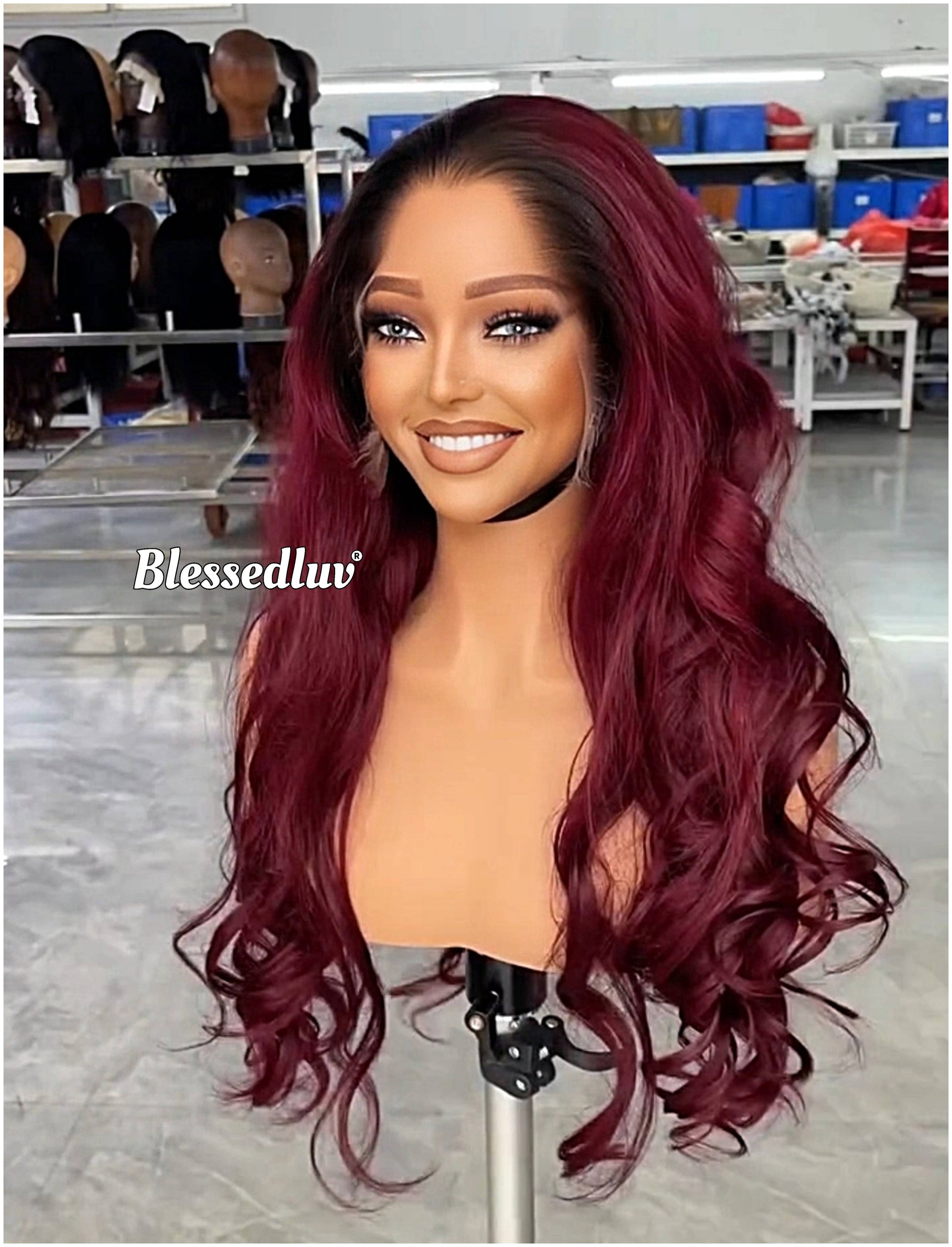 Tyla – HD Ombré Highlights Custom Wig | Choose Lagos or Standard Hairline-Wig-Blessedluv.com-Brazilianweave.com