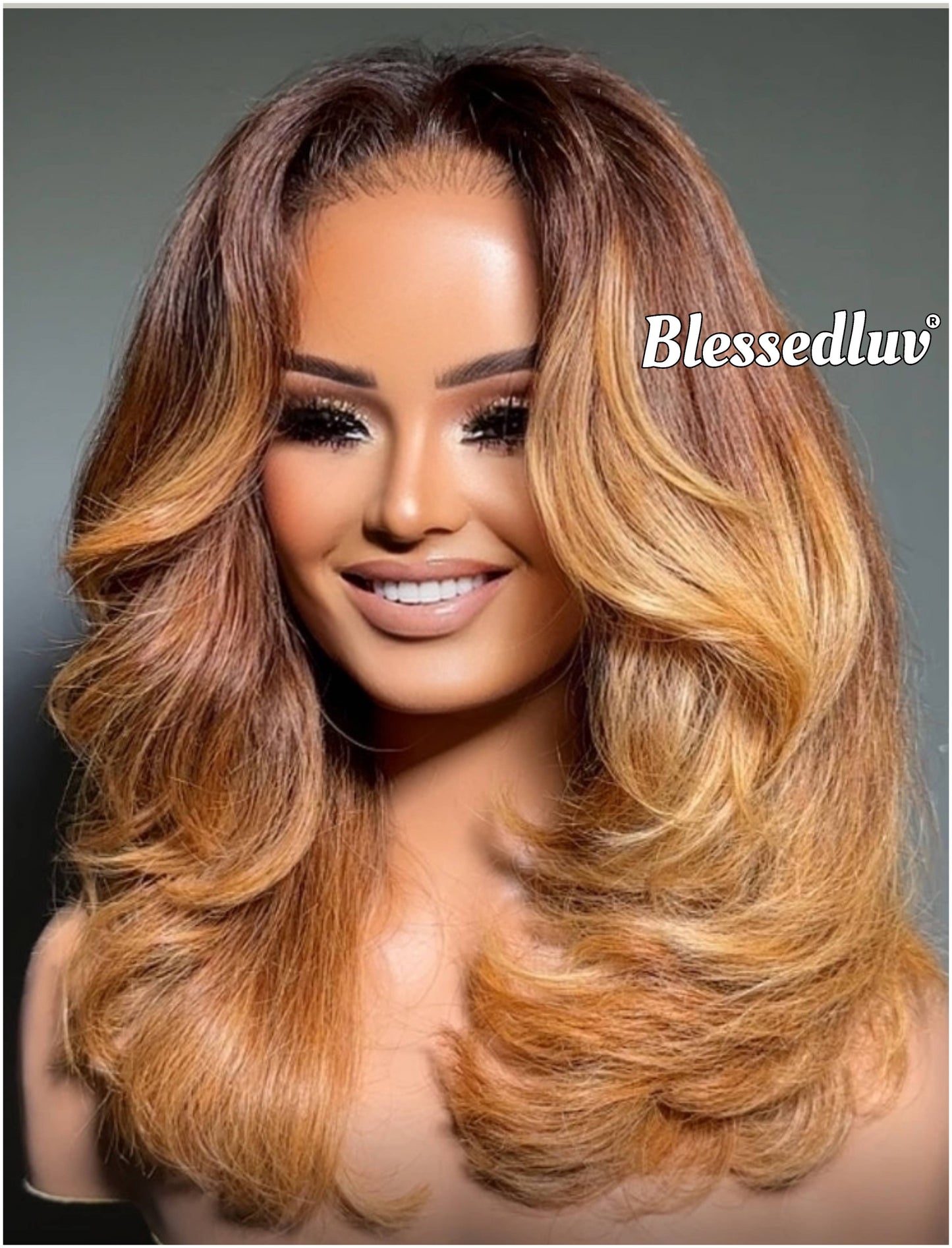Mariah – Glueless Layered HD 5x5 Closure Lace Wig in Honey, Ready to Wear-Blessedluv.com-Brazilianweave.com