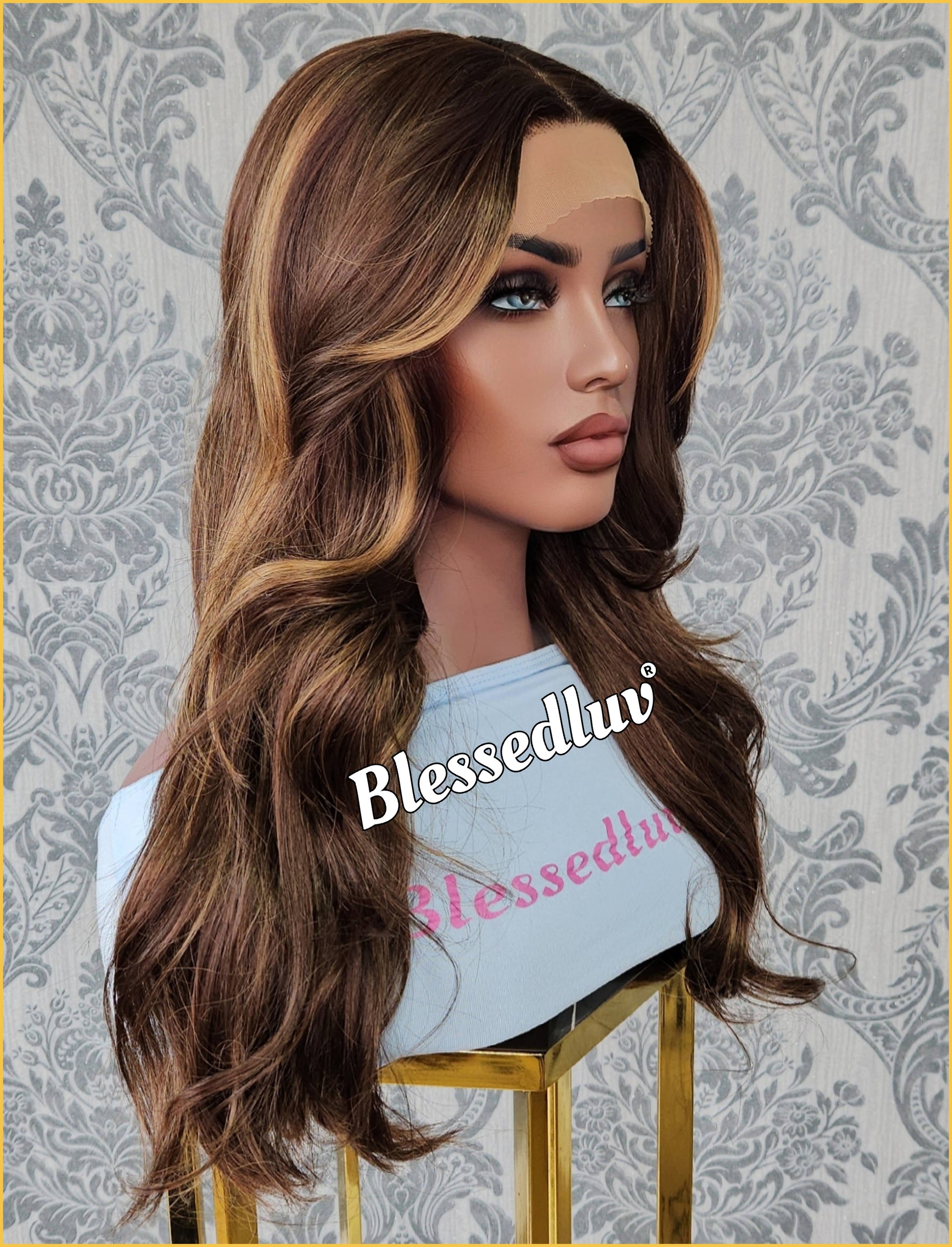 Pamela – Premium Human Hair Blend Wig-Wig-Blessedluv.com-Brazilianweave.com