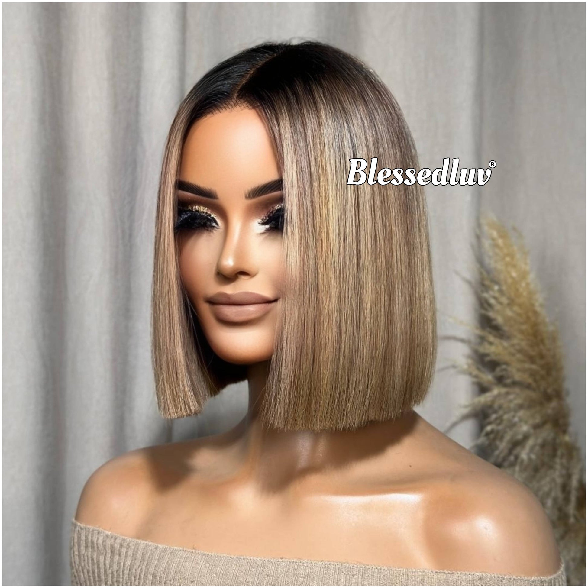 Bonnie – Balayage Ombré Blonde Glueless Layered HD 5x5 Closure Lace Wig, Ready to Wear-Blessedluv.com-Brazilianweave.com