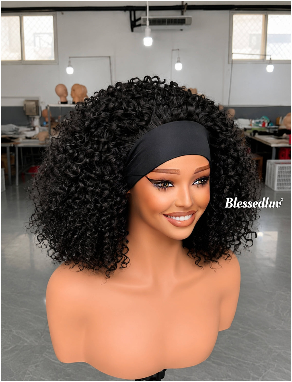 Kijedi - Curly 250% Density Headband Wig-www.blessedluv.com-Brazilianweave.com