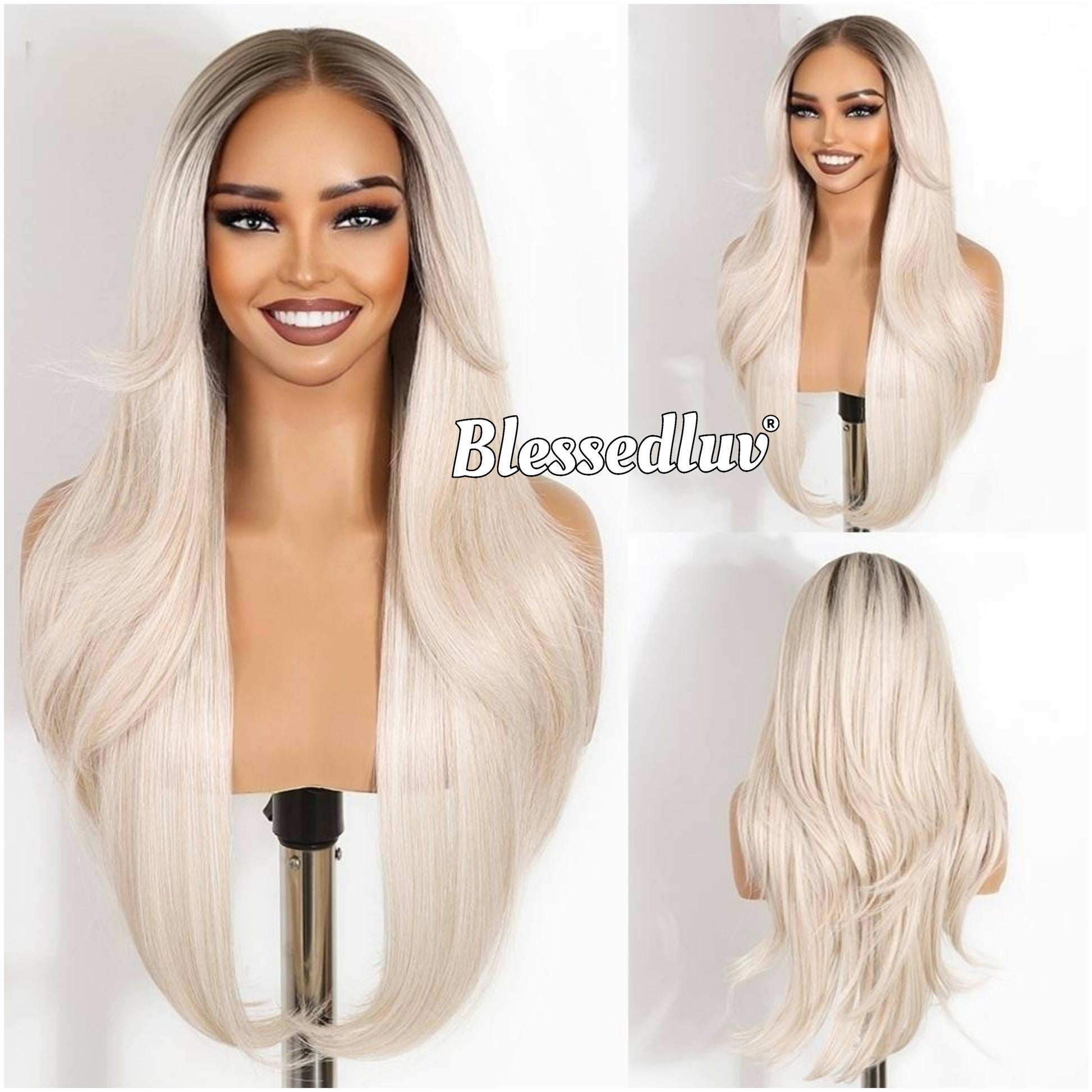 Wilda – Layered Premium Human Hair Blend Wig-Wig-Blessedluv.com-Brazilianweave.com