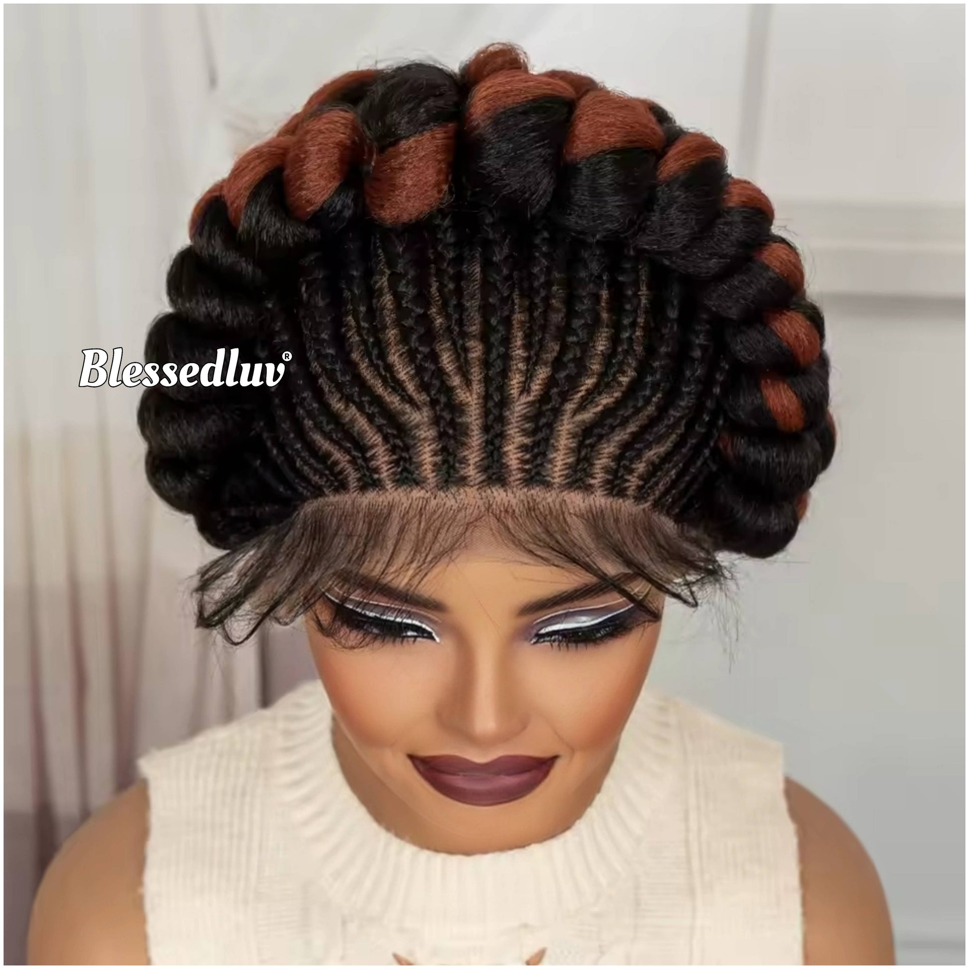 Adanna - Bantu Braids Full Lace Wig-Wig-Blessedluv.com-Brazilianweave.com