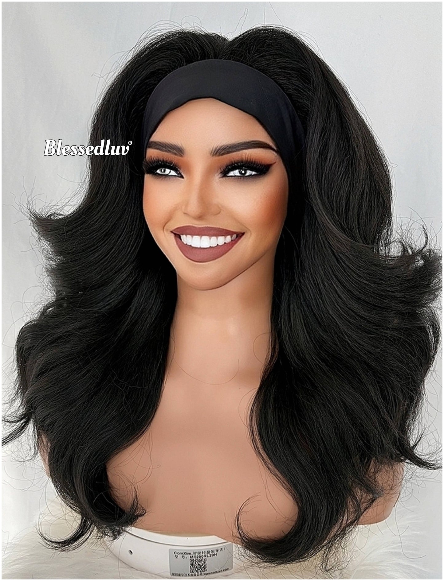 Natasha – Headband Premium Human Hair Blend Wig-Wig-Blessedluv.com-Brazilianweave.com