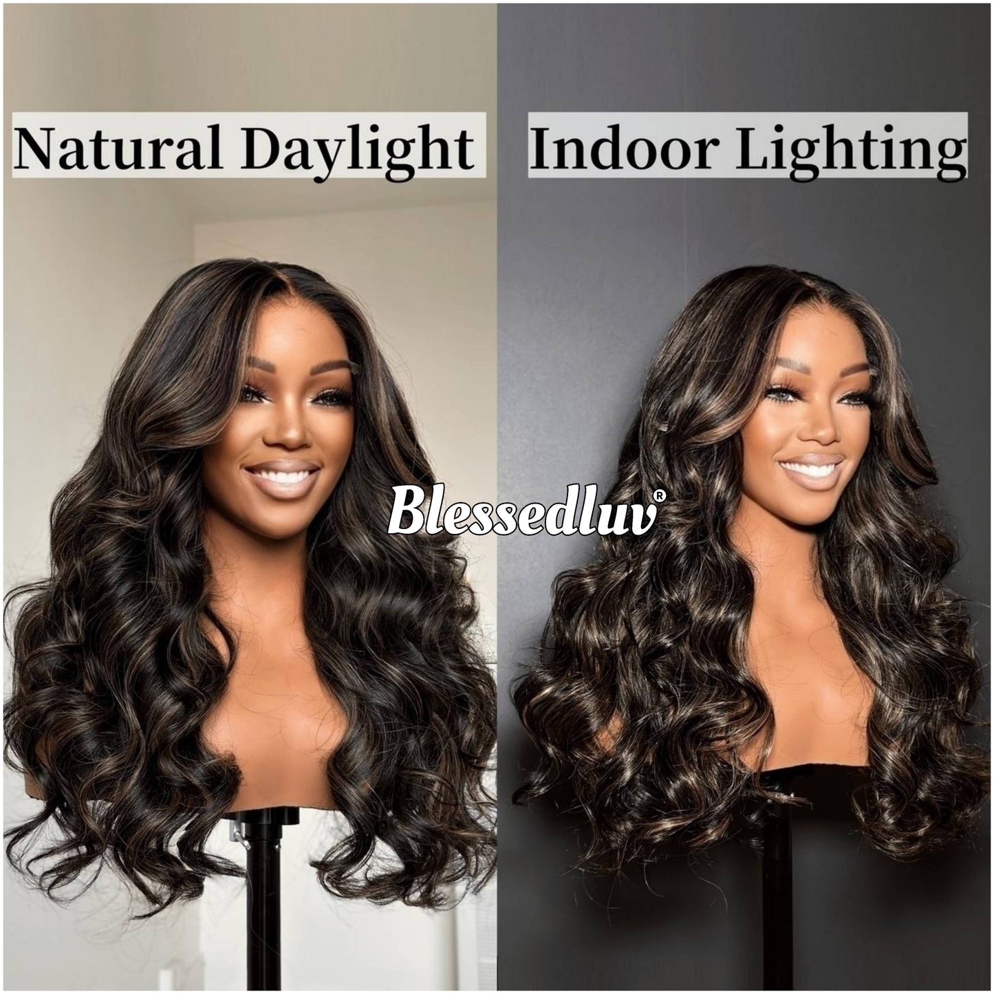 Sienna – Glueless Layered HD 5x5 Closure Lace Wig in Highlights, Ready to Wear-Blessedluv.com-Brazilianweave.com