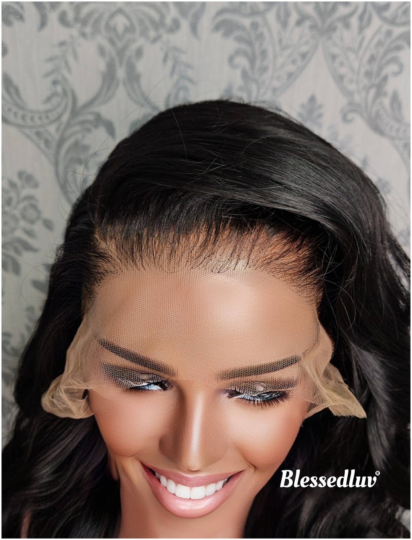 Rebecca - Colour #1 HD Lace Frontal Straight Glueless Wig-Wig-Blessedluv.com-Brazilianweave.com