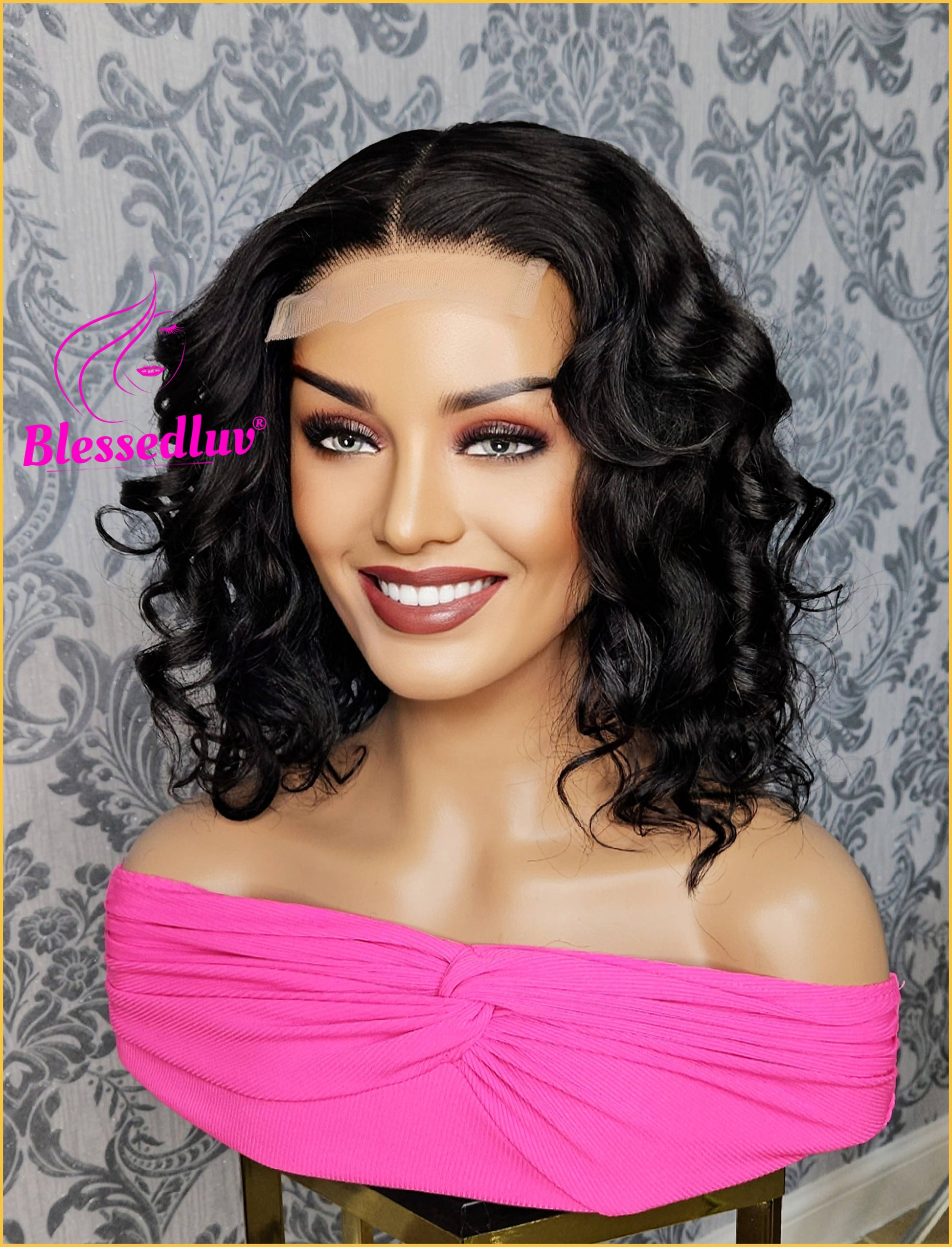 Rayna- HD Lace Curly Closure Wig SALE-WIG-Blessedluv.com-Brazilianweave.com
