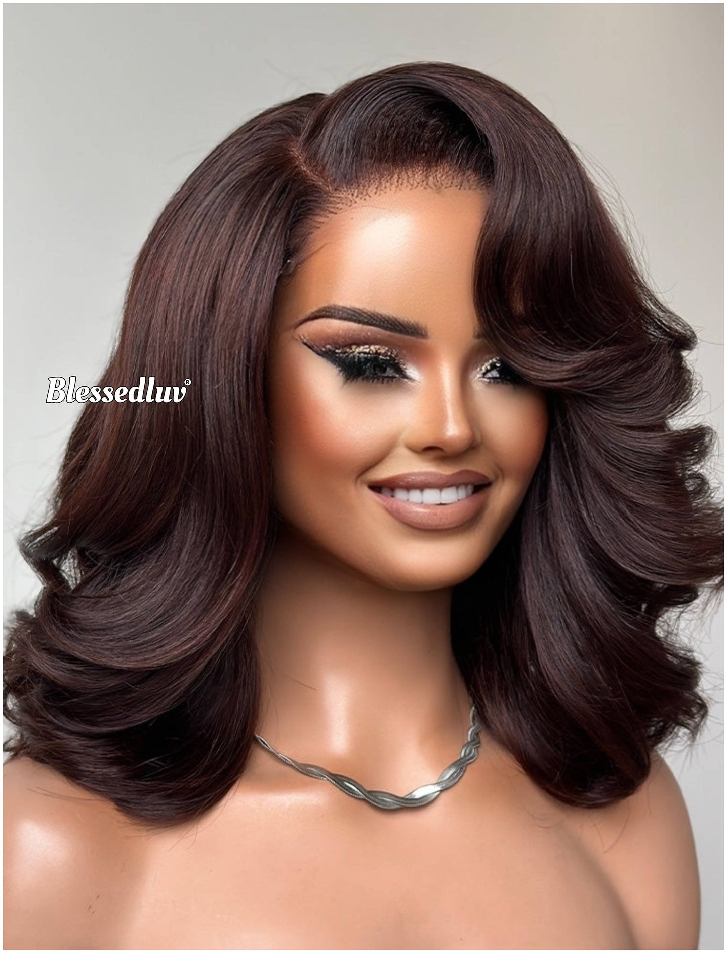 Sloane  – Glueless Layered HD Closure Lace Wig , Ready to Wear