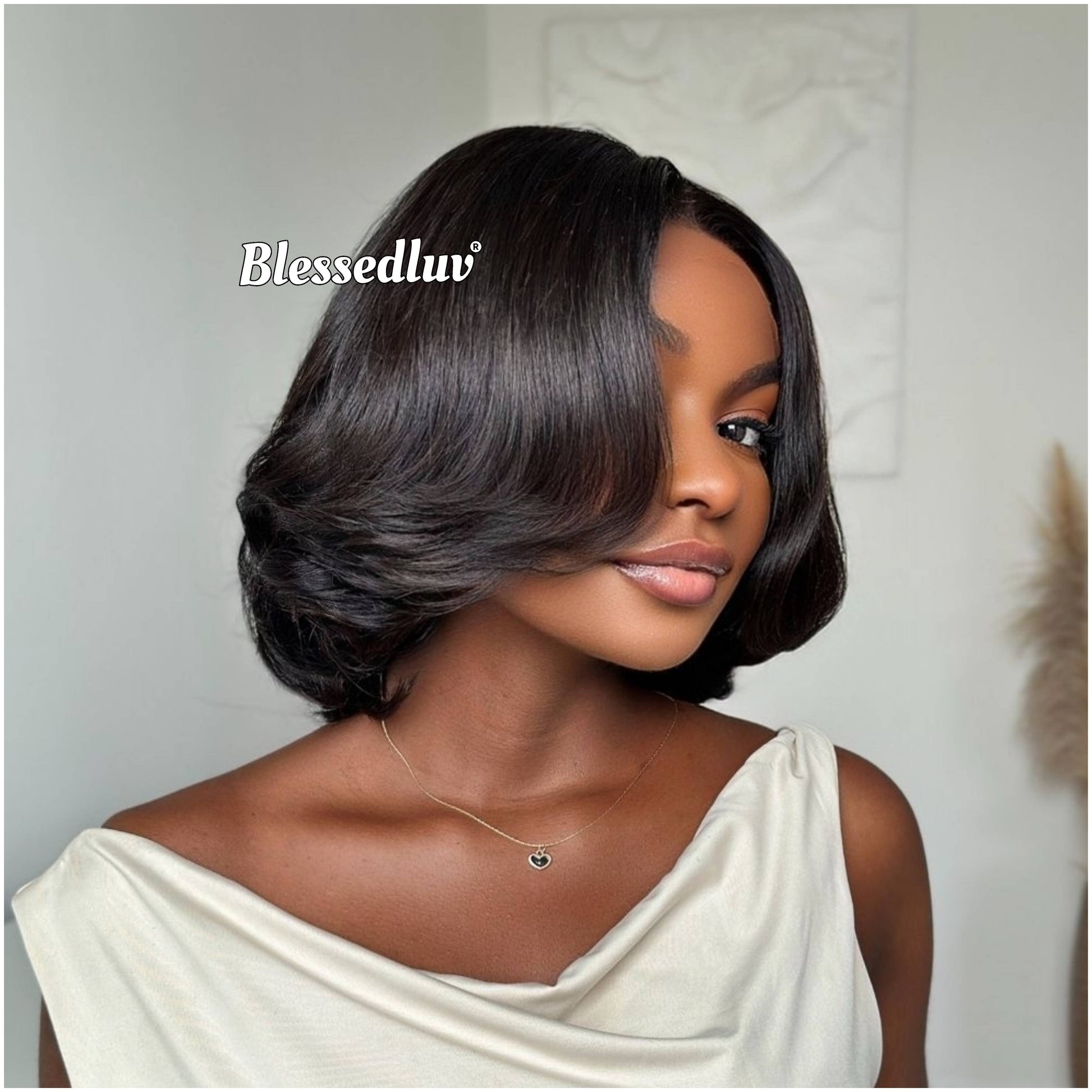 Cathy – Layered Bob Glueless HD 5x5 Closure Lace Wig, Ready to Wear-Blessedluv.com-Brazilianweave.com