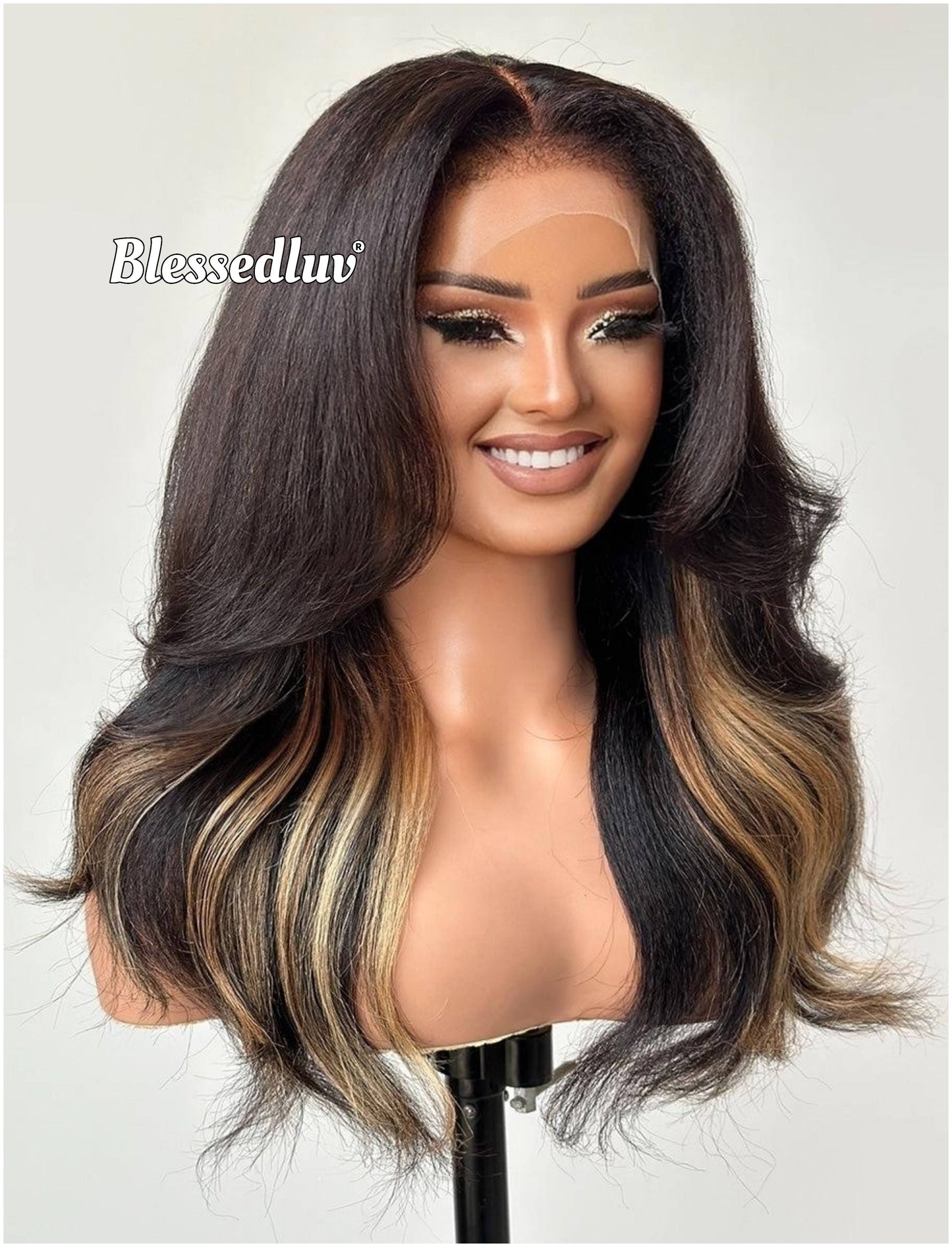 Salma - 4c Texture Ventilated Kinky Wig-Blessedluv.com-Brazilianweave.com