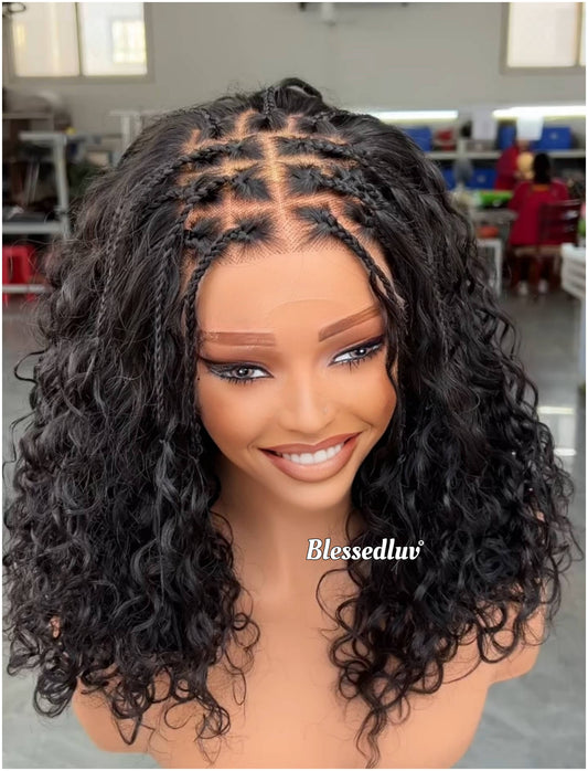 Ludmia – Knotless Braids HD Lace Wig – Custom Glueless Wig | Choose Lagos or Standard Hairline-Wig-Blessedluv.com-Brazilianweave.com