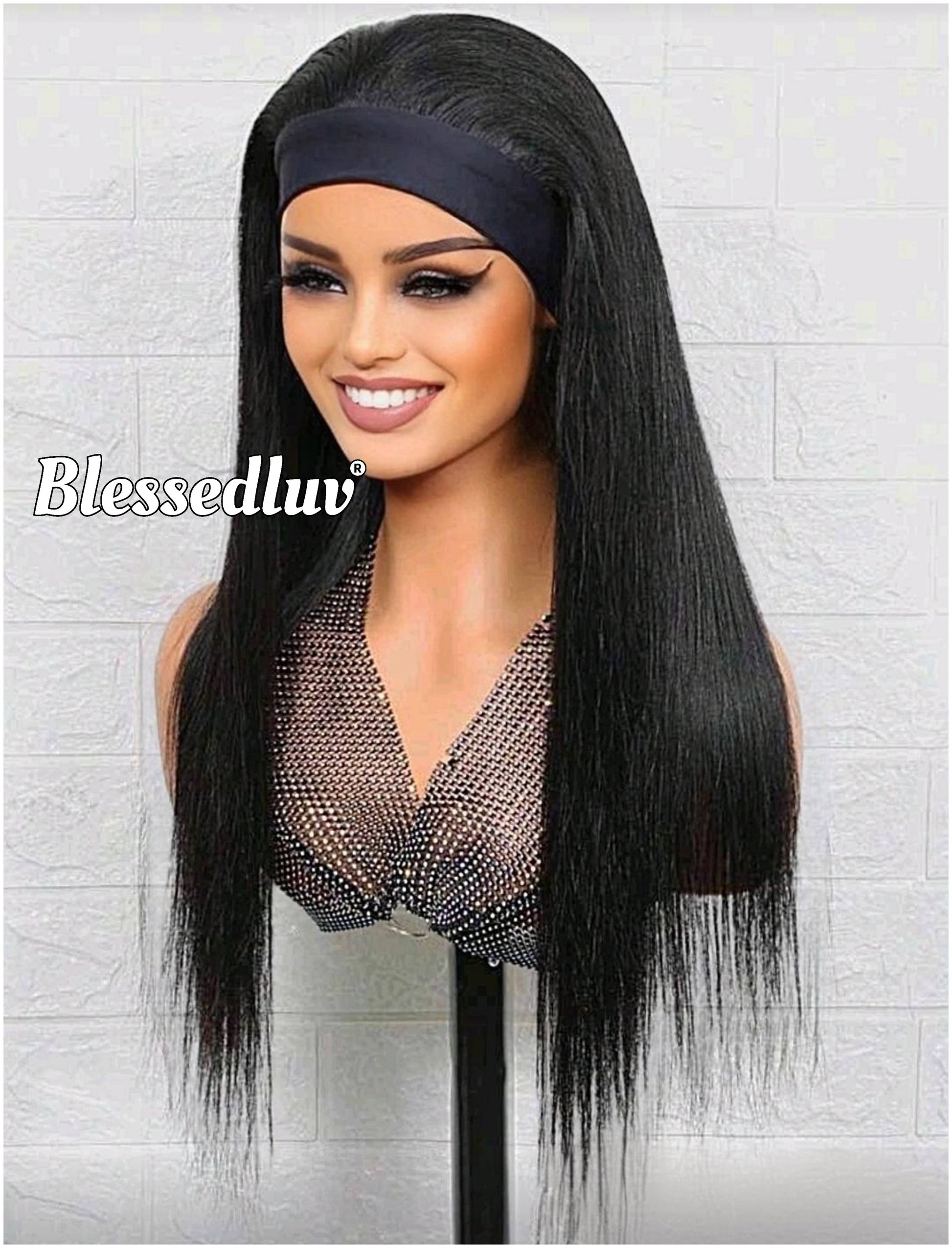 Marie 3-in-1 Wig Straight & Glueless Frontal- Wear & Go-Blessedluv.com-Brazilianweave.com