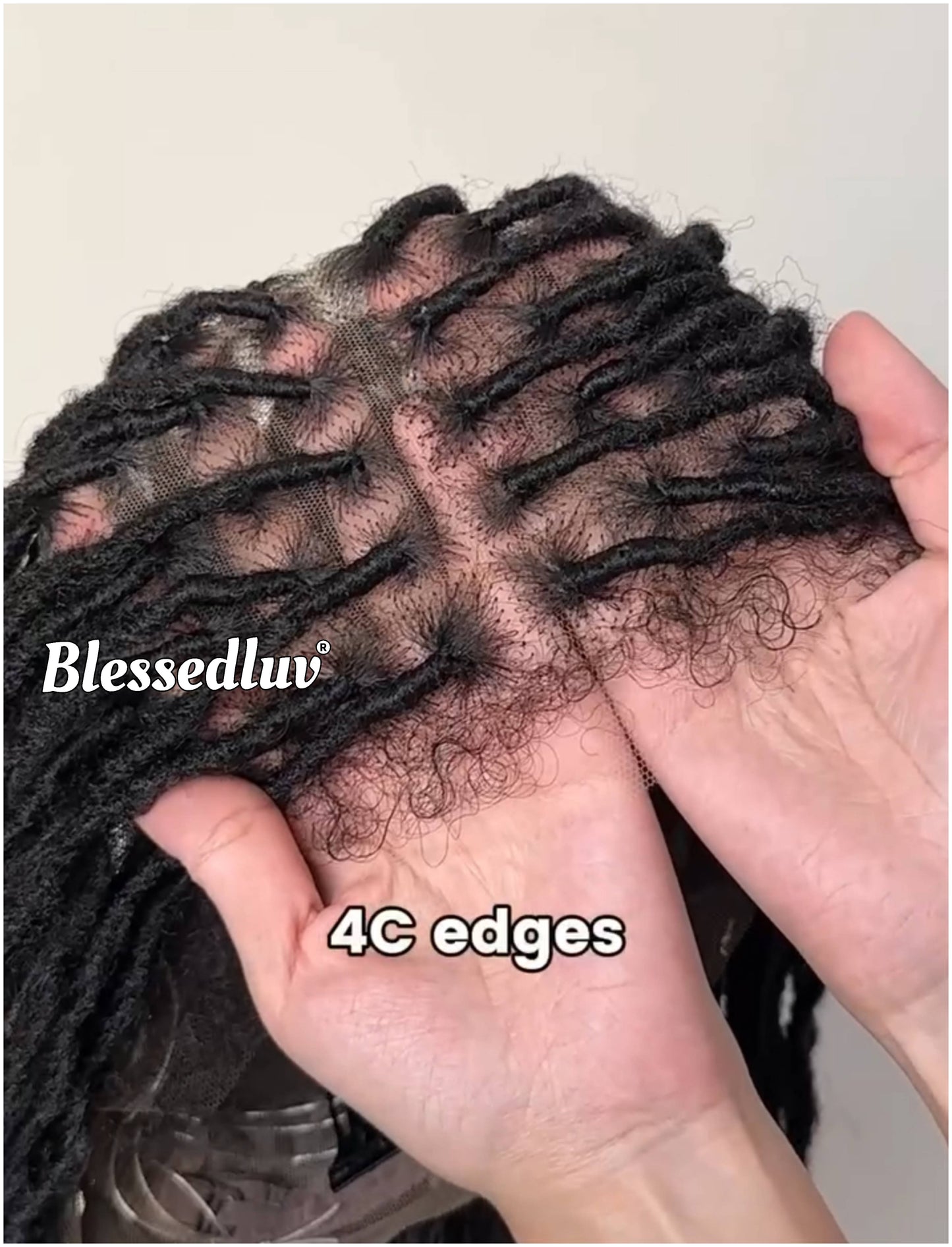 Nadia - Twisted Knotless Bohemian Locs Braids Full Lace HD Wig – Adjustable Drawstring-Wig-Blessedluv.com-Brazilianweave.com