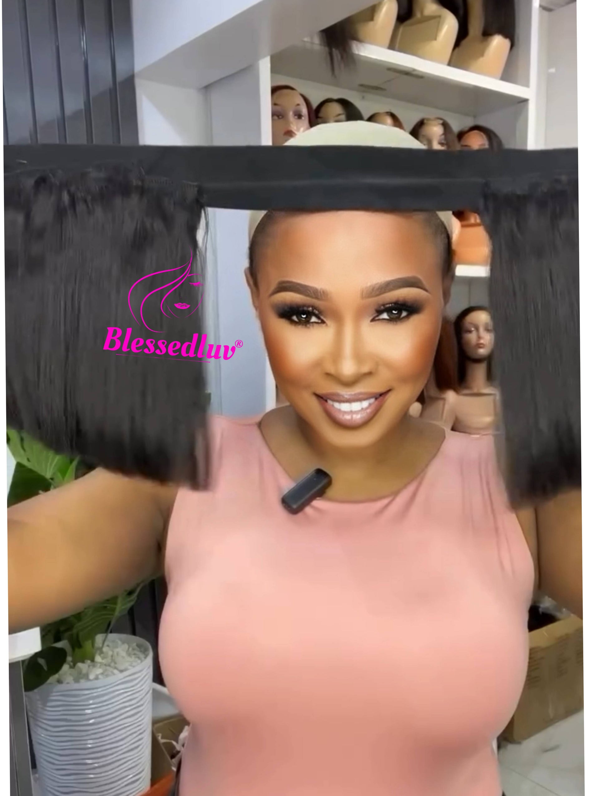 Bob Band Wig - Human Hair-Blessedluv.com-Brazilianweave.com