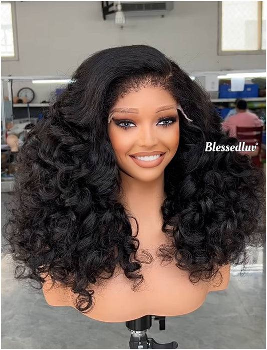 Rebecca – 250% Density Textured Loose Curls Wig | Choose Lagos Hairline or Standard Hairline