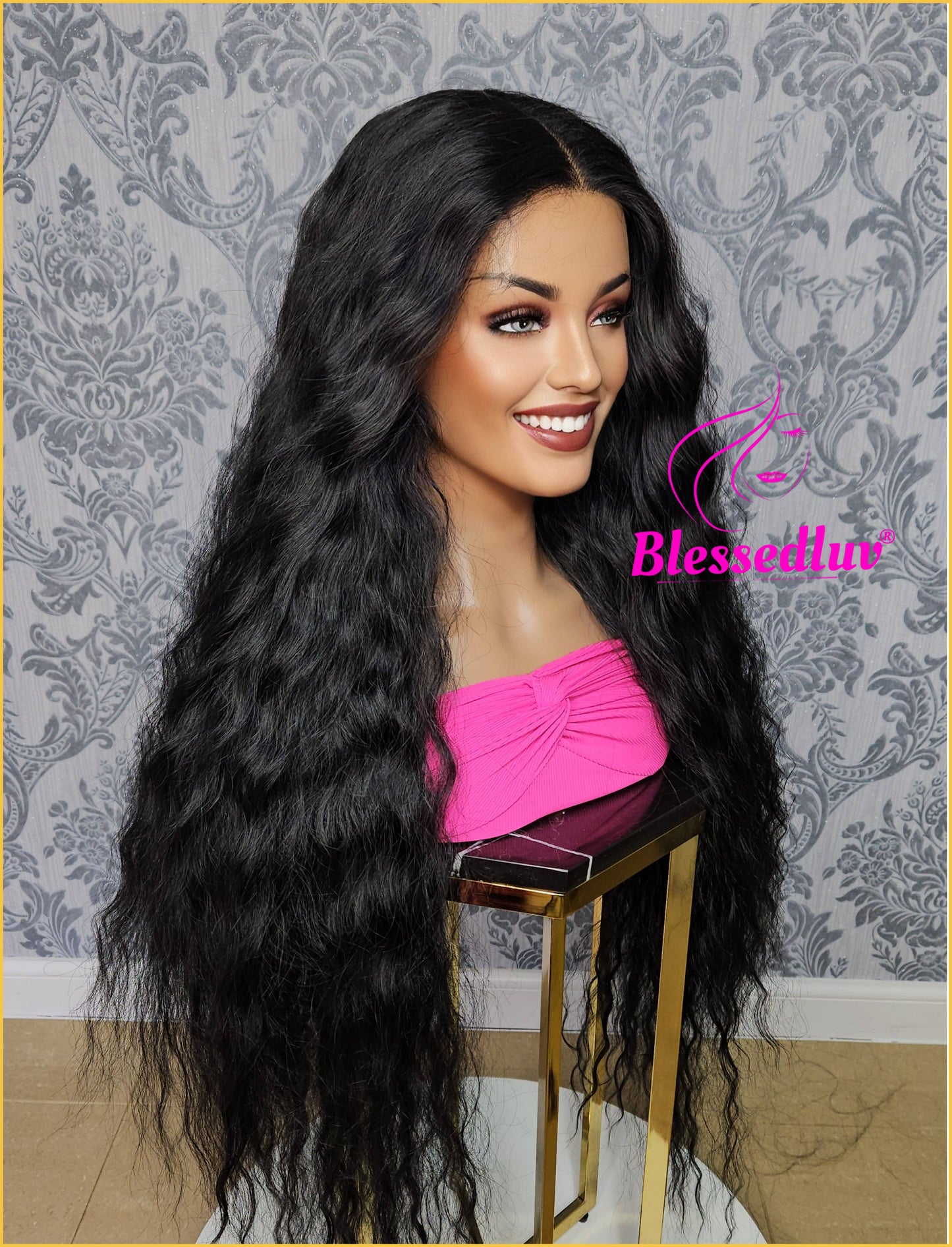 Karen - Synthetic Wavy Lace Wig-Blessedluv.com-Brazilianweave.com