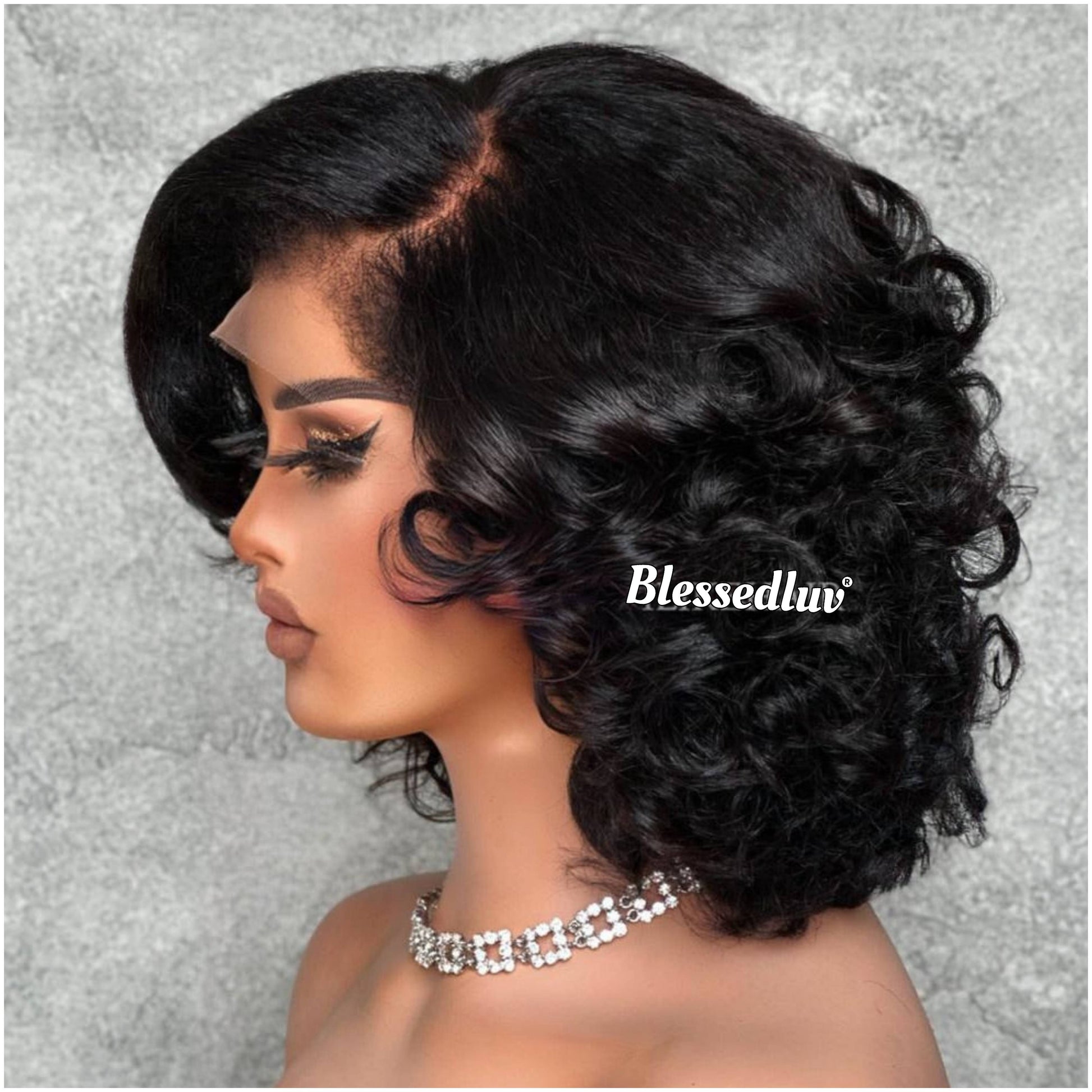 Isha - 4C Texture Bouncy Curl Ventilated Wig-Blessedluv.com-Brazilianweave.com