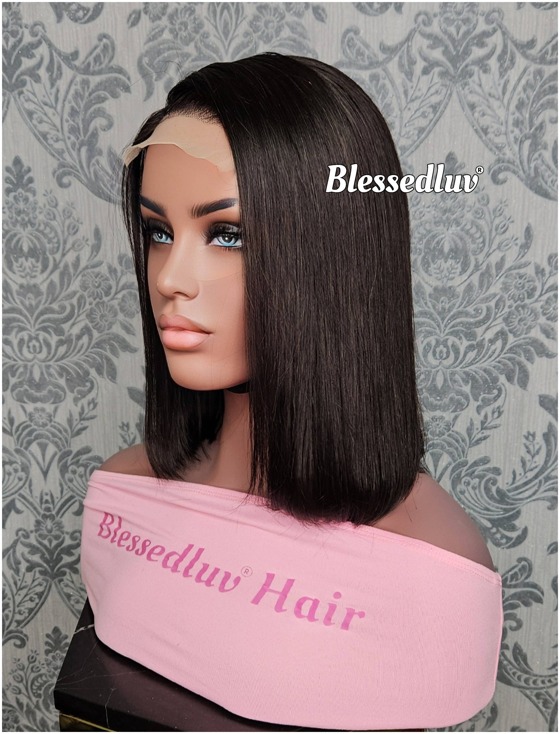 Anabella - Glueless Double Drawn Lace Closure Bob Wig-Wig-Blessedluv.com-Brazilianweave.com