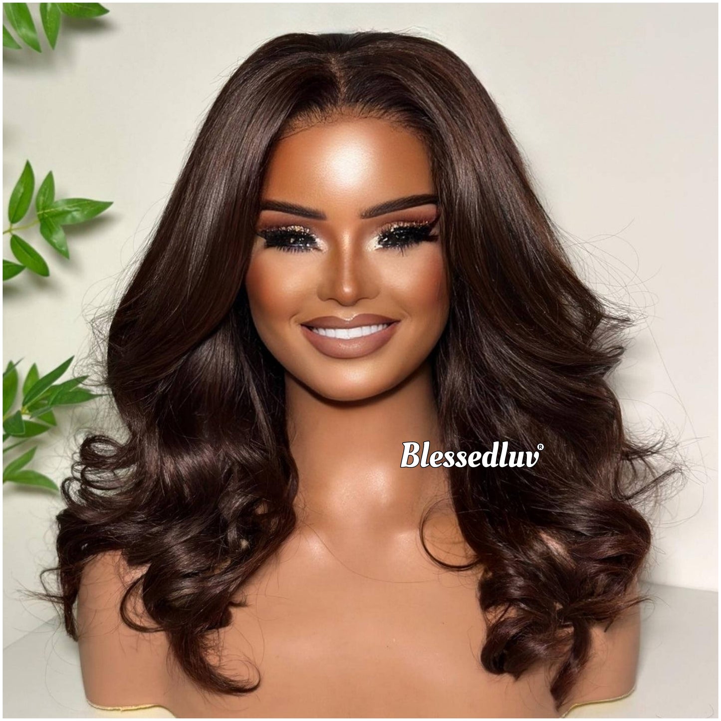 Beth – Glueless Layered Closure Lace Wig in Chocolate, Ready to Wear-Blessedluv.com-Brazilianweave.com